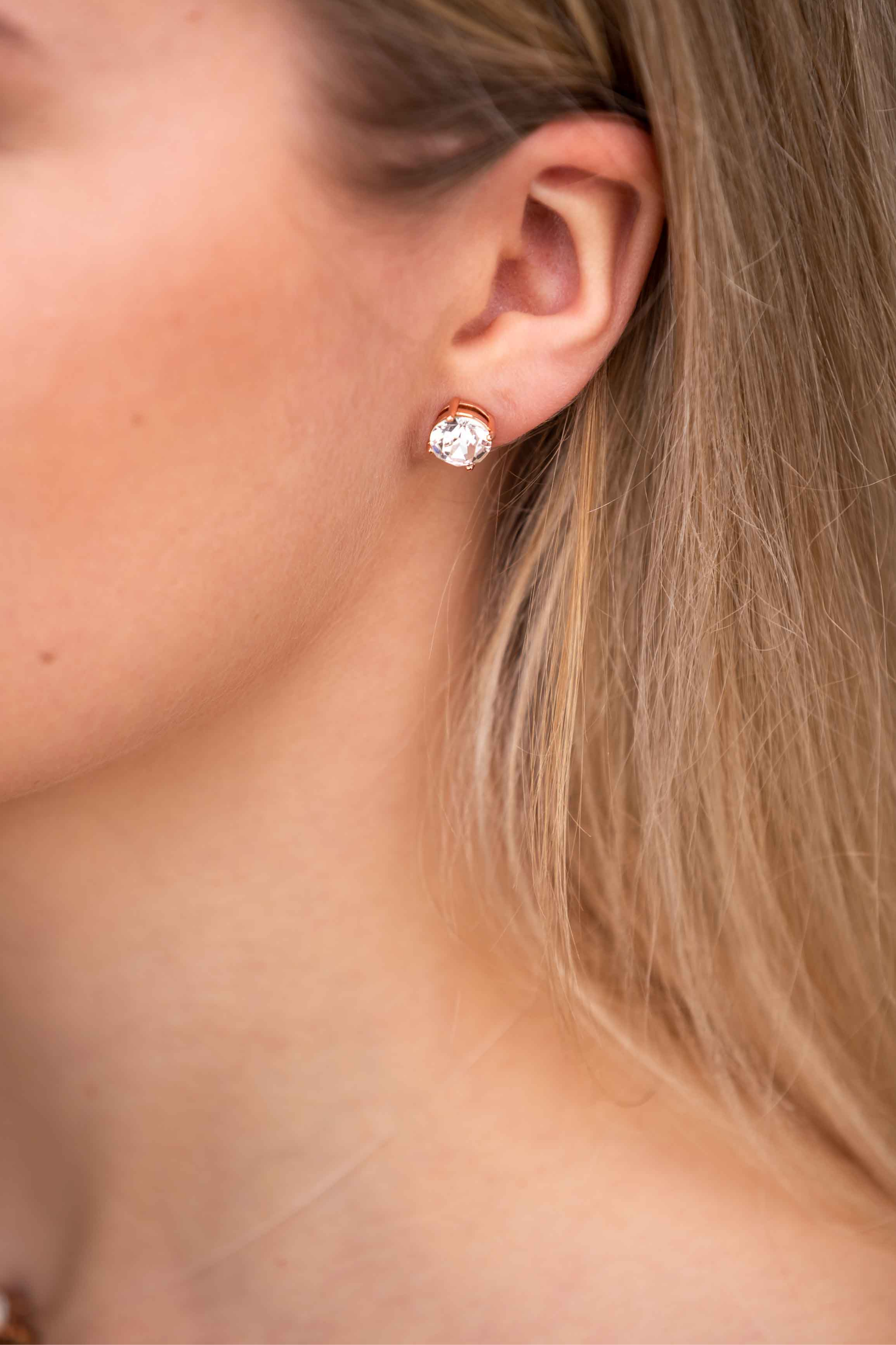 SW Crystal Stud Earrings