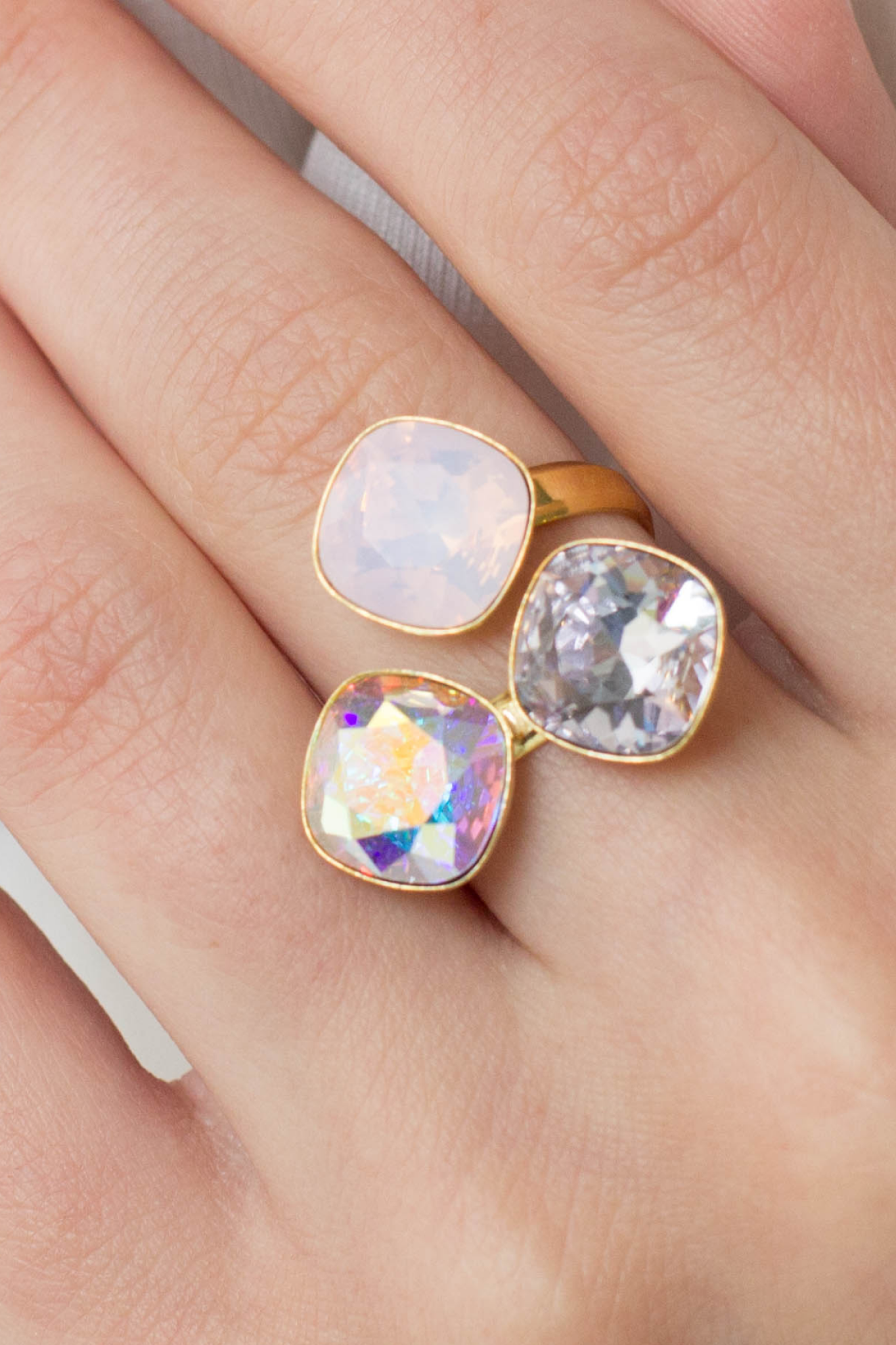 pink triple ring