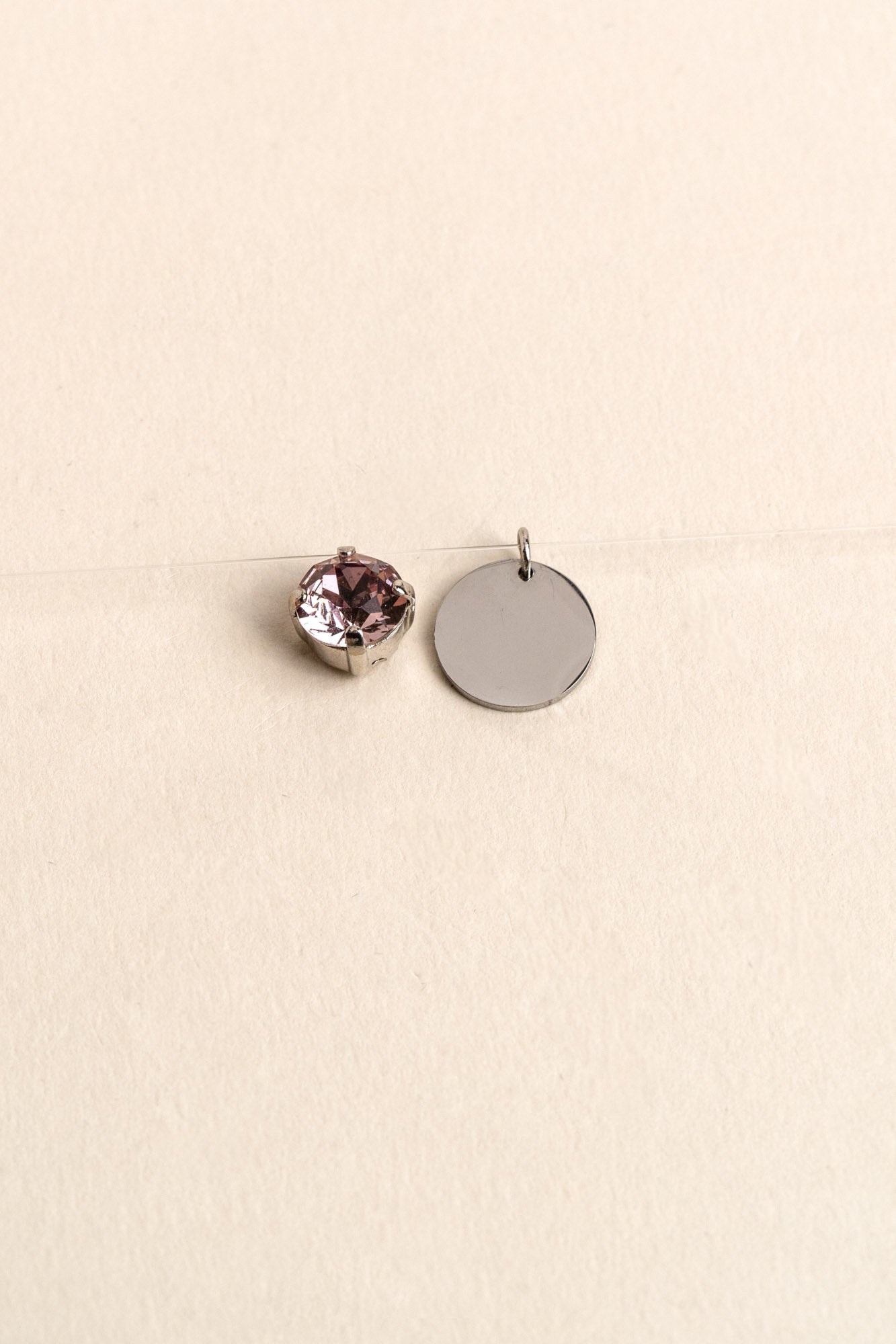 INVISIBLE NECKLACE WITH ENGRAVING SILVER