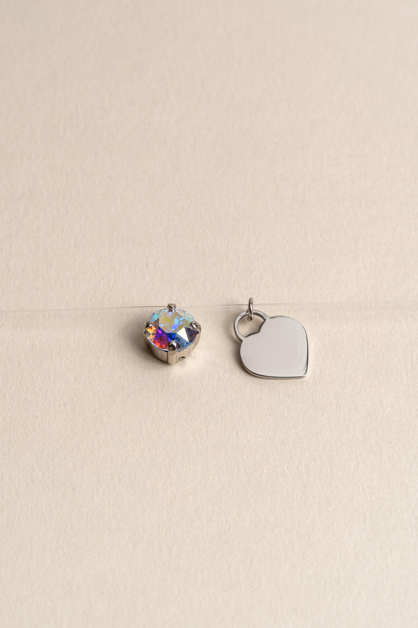 INVISIBLE HEART NECKLACE WITH ENGRAVING