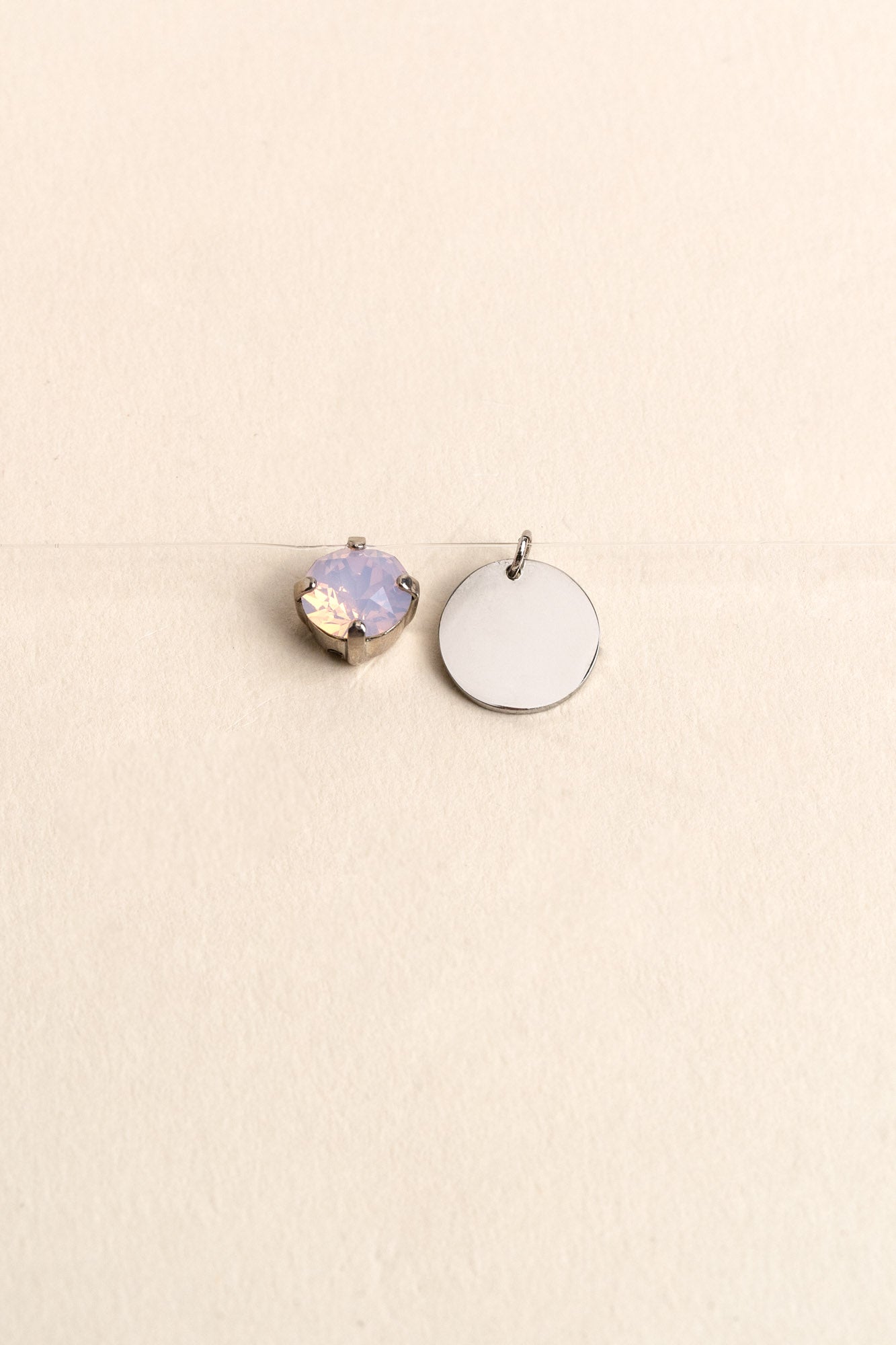 INVISIBLE NECKLACE WITH ENGRAVING SILVER