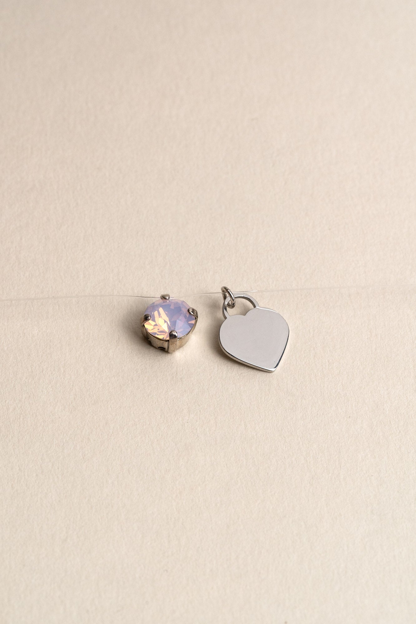 INVISIBLE HEART NECKLACE WITH ENGRAVING