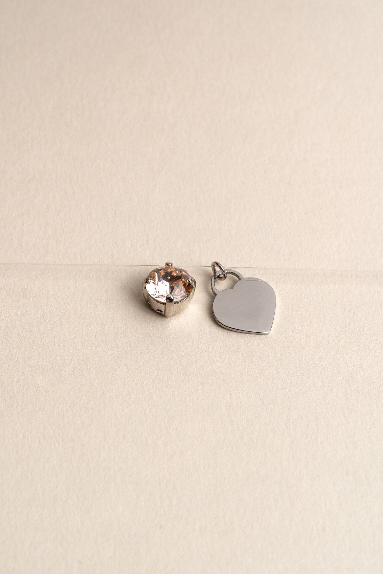 INVISIBLE HEART NECKLACE WITH ENGRAVING