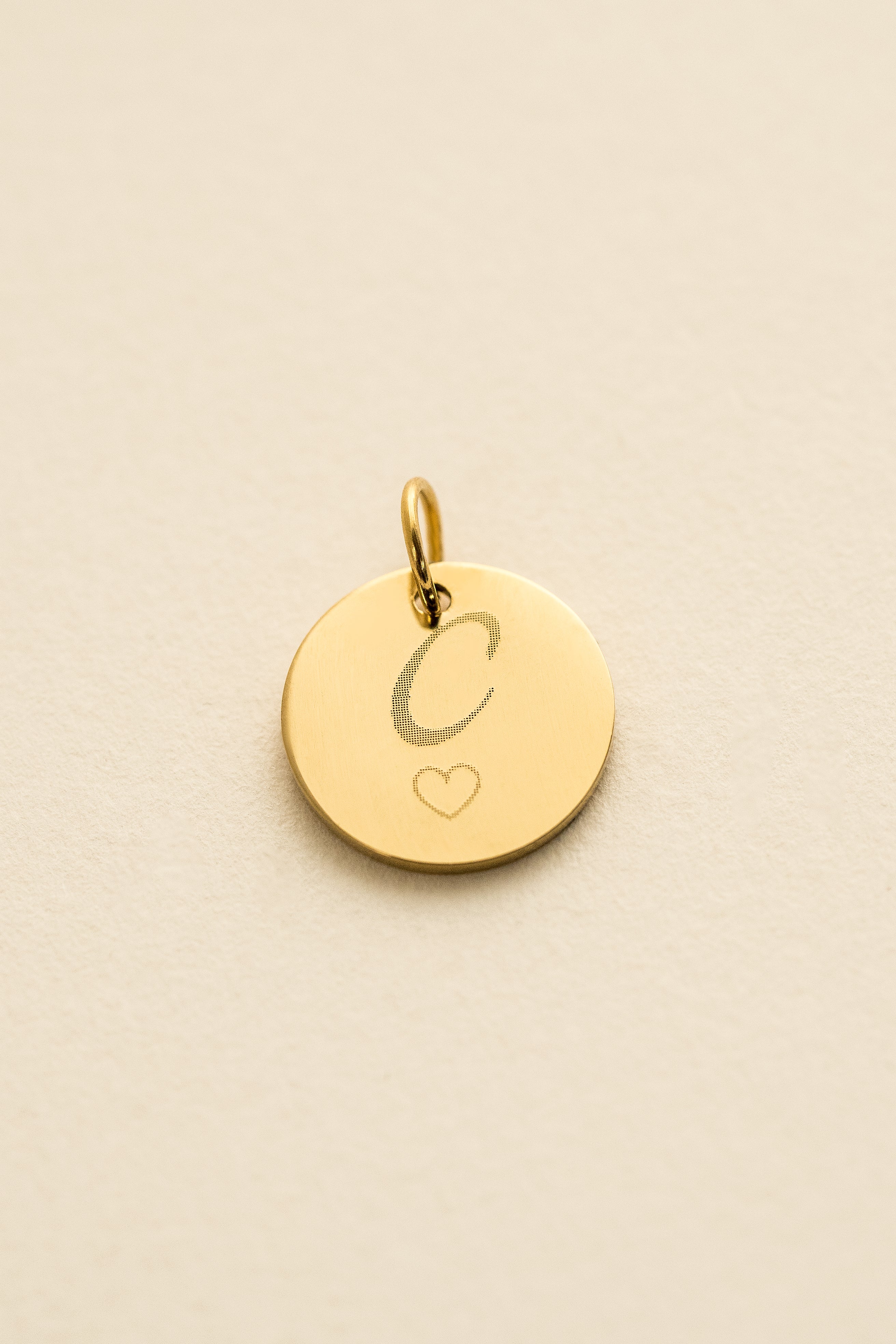 ENGRAVED LETTER NECKLACE