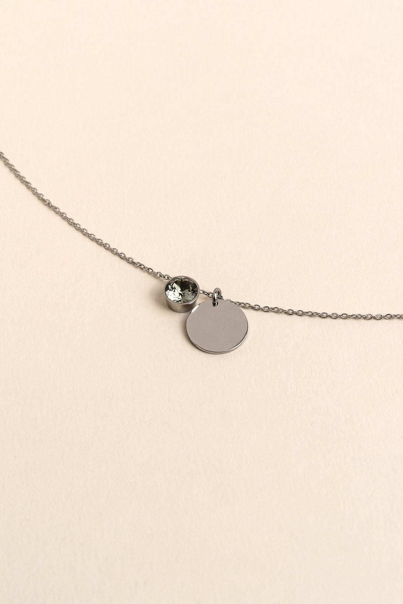 ENGRAVED NECKLACE EVA SILVER