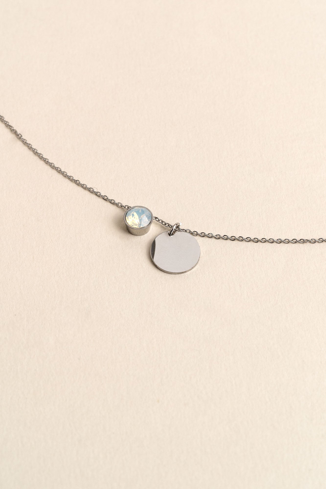 ENGRAVED NECKLACE EVA SILVER