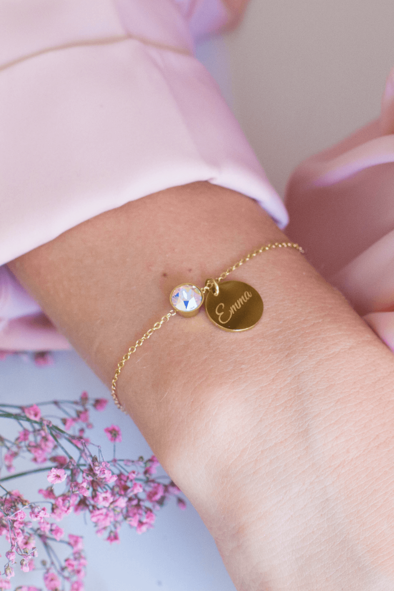 ENGRAVED BRACELET EVA GOLD