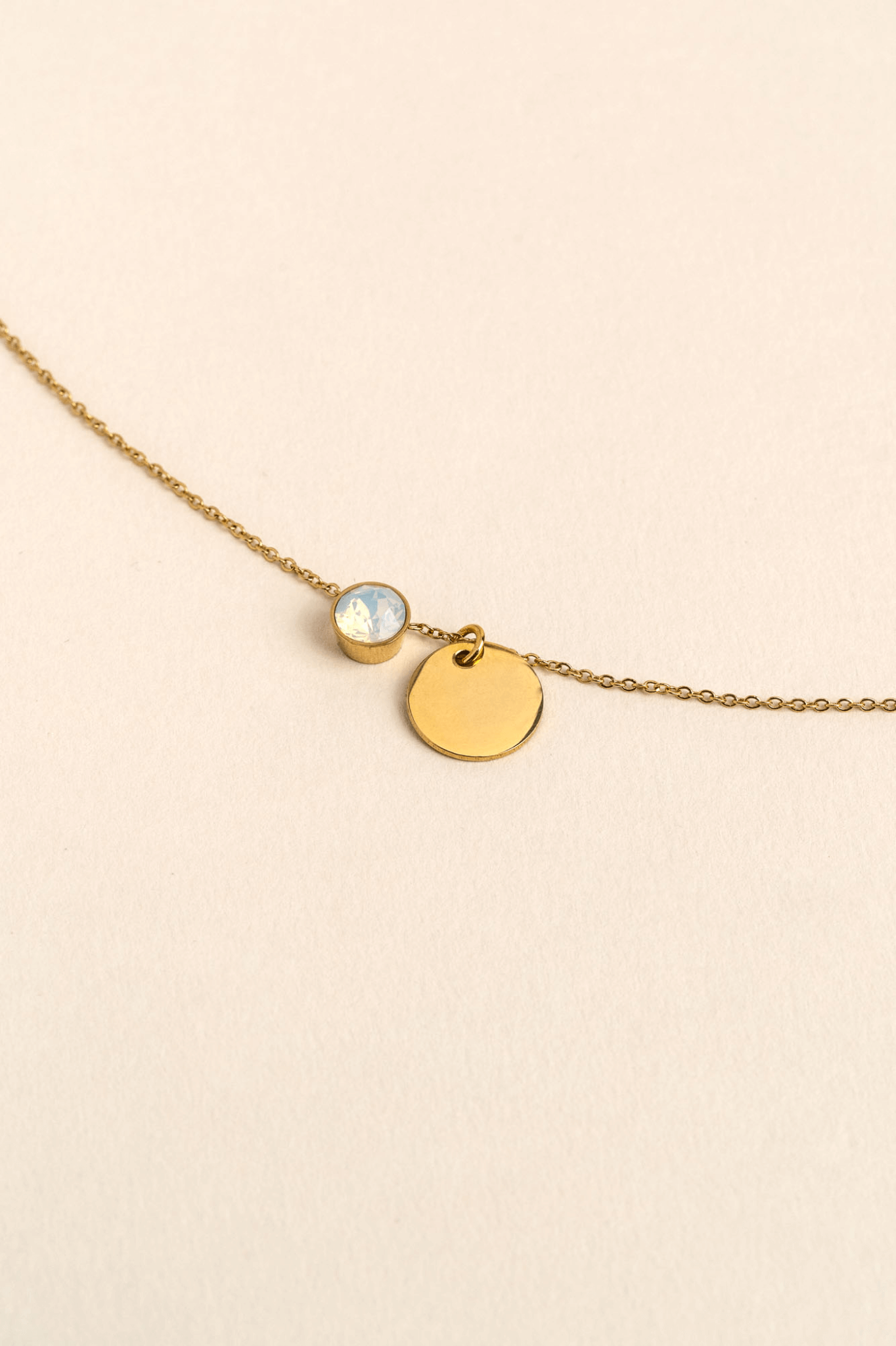 ENGRAVED NECKLACE EVA GOLD