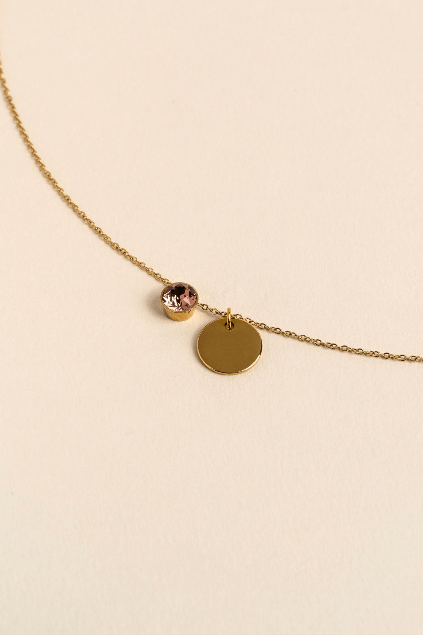 ENGRAVED NECKLACE EVA GOLD