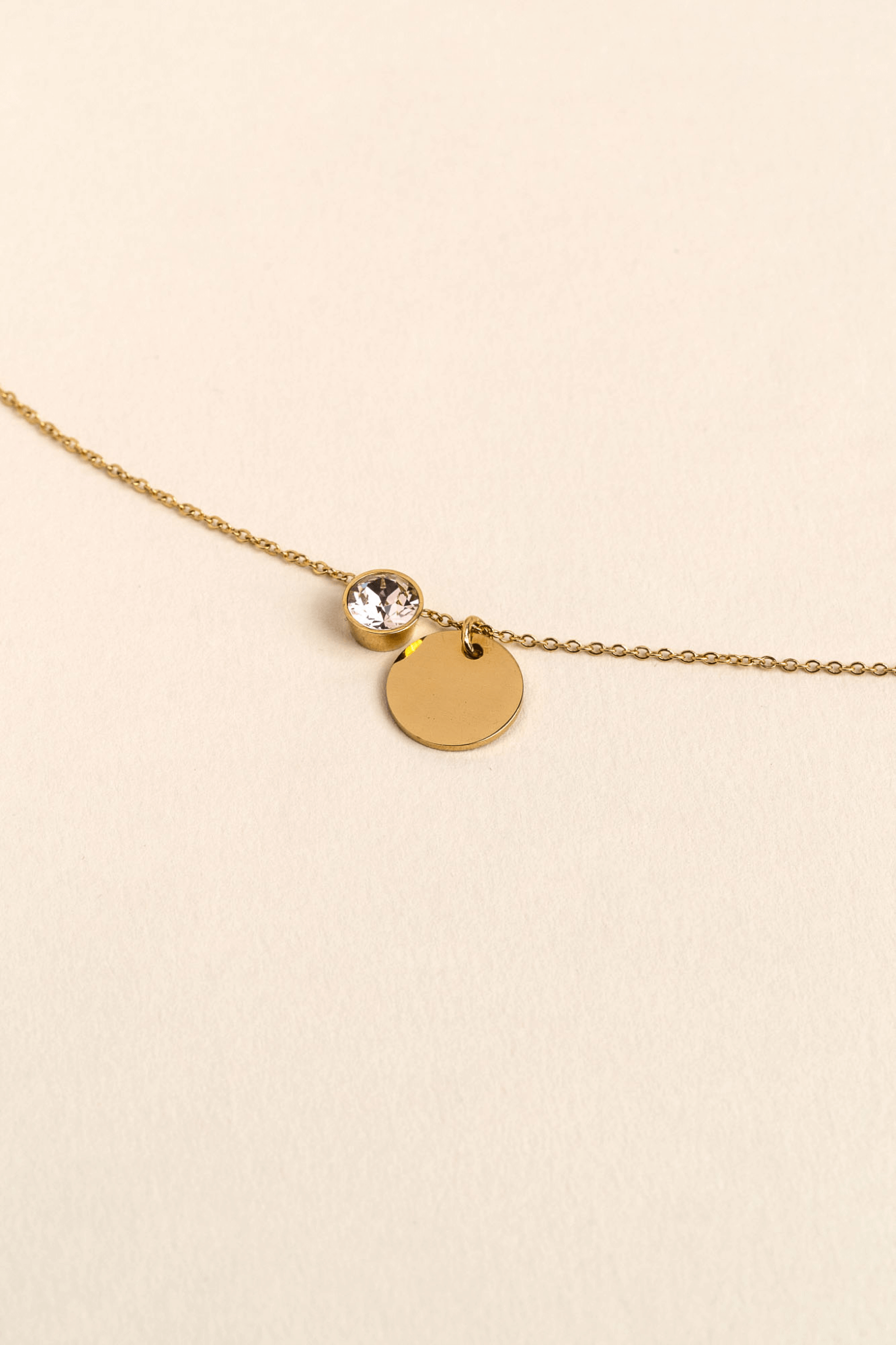ENGRAVED NECKLACE EVA GOLD