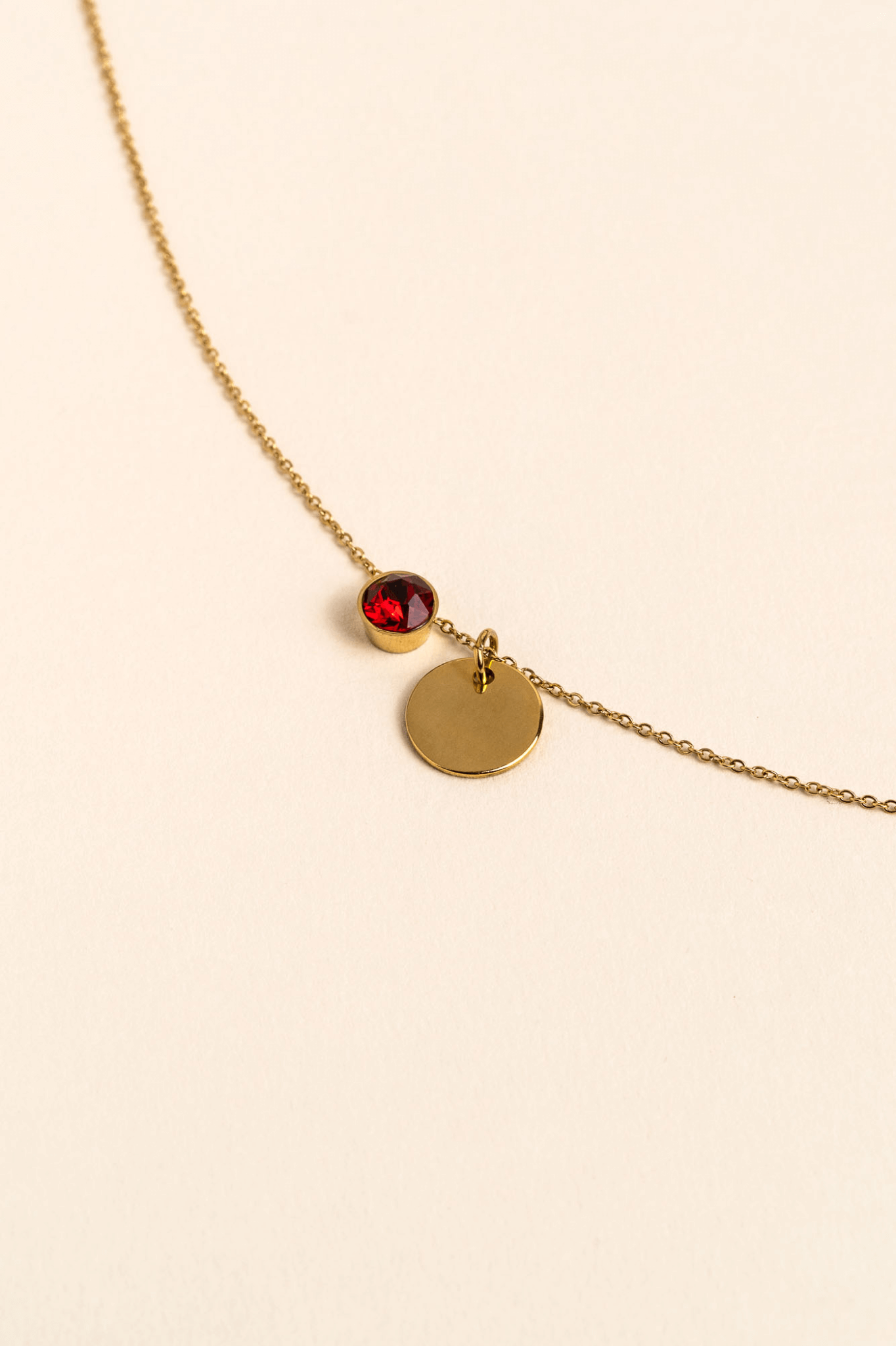 ENGRAVED NECKLACE EVA GOLD