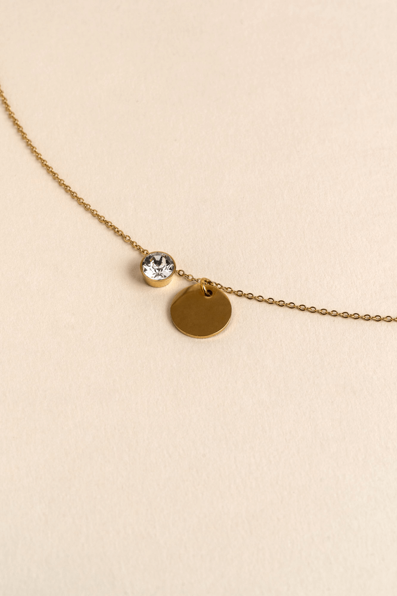 ENGRAVED NECKLACE EVA GOLD