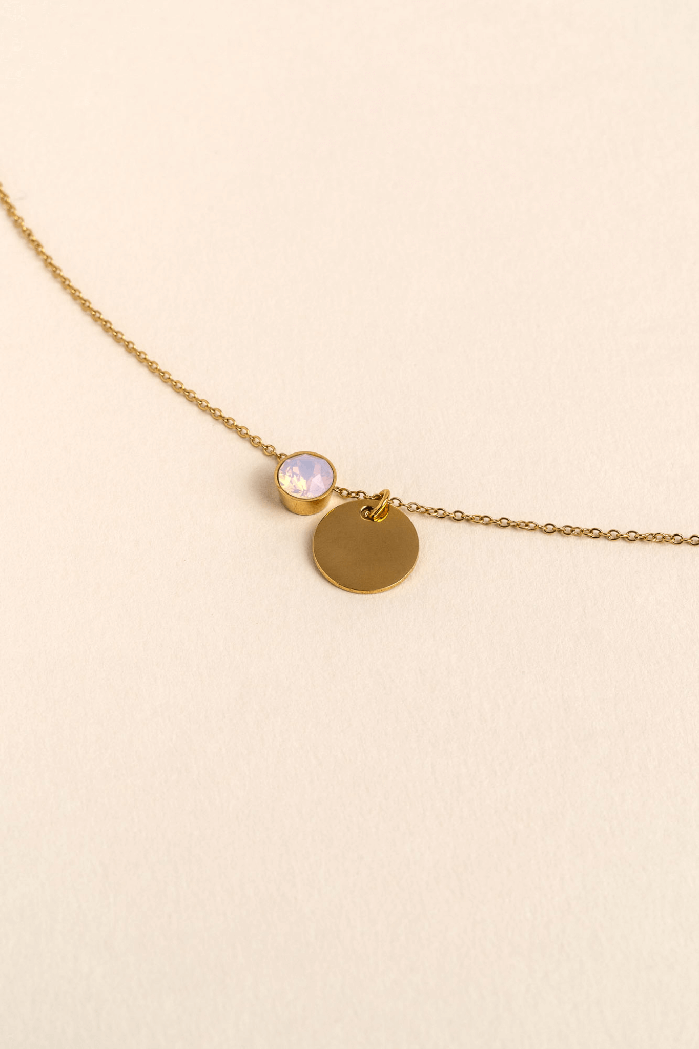 ENGRAVED NECKLACE EVA GOLD