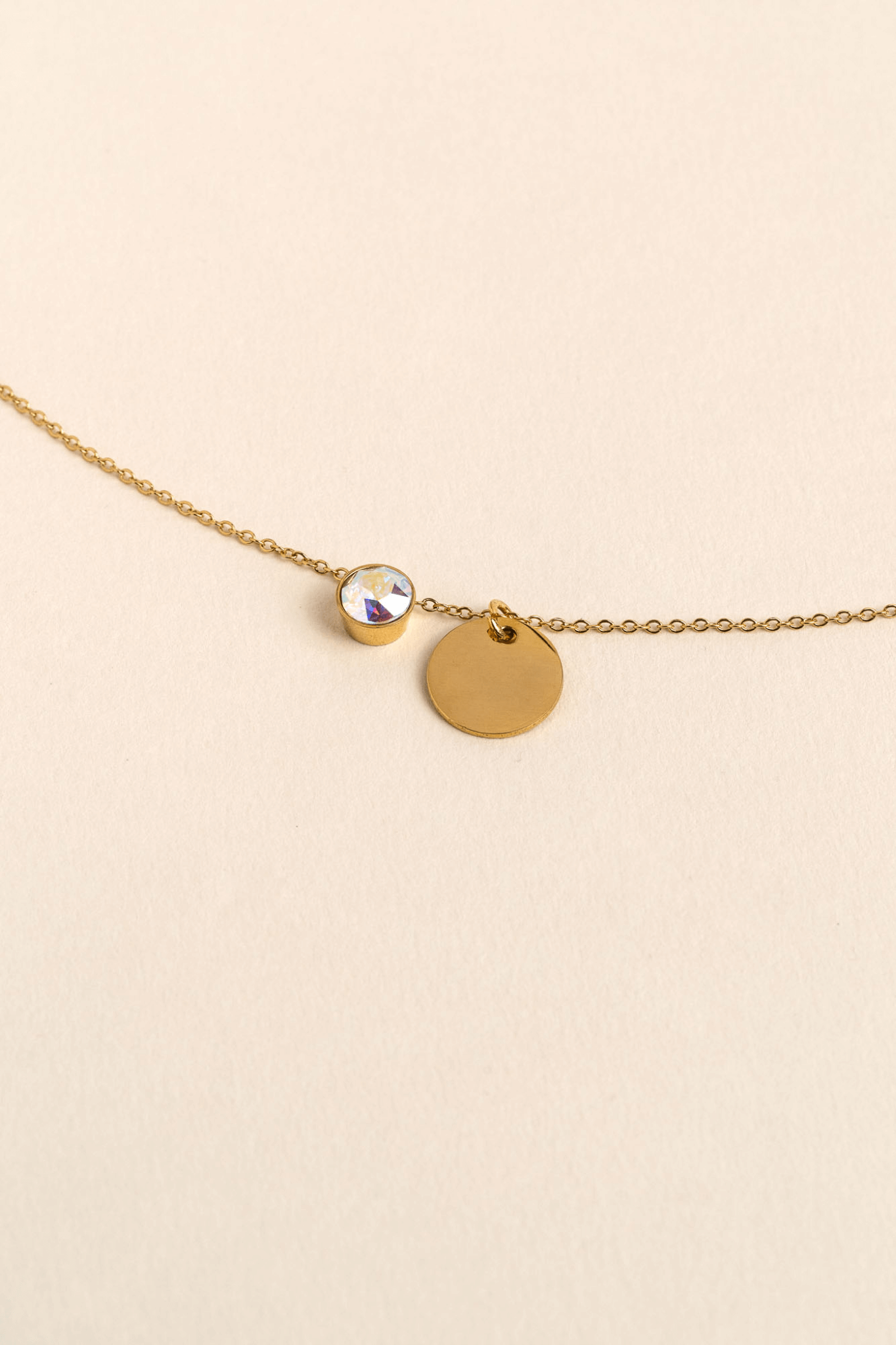 ENGRAVED NECKLACE EVA GOLD