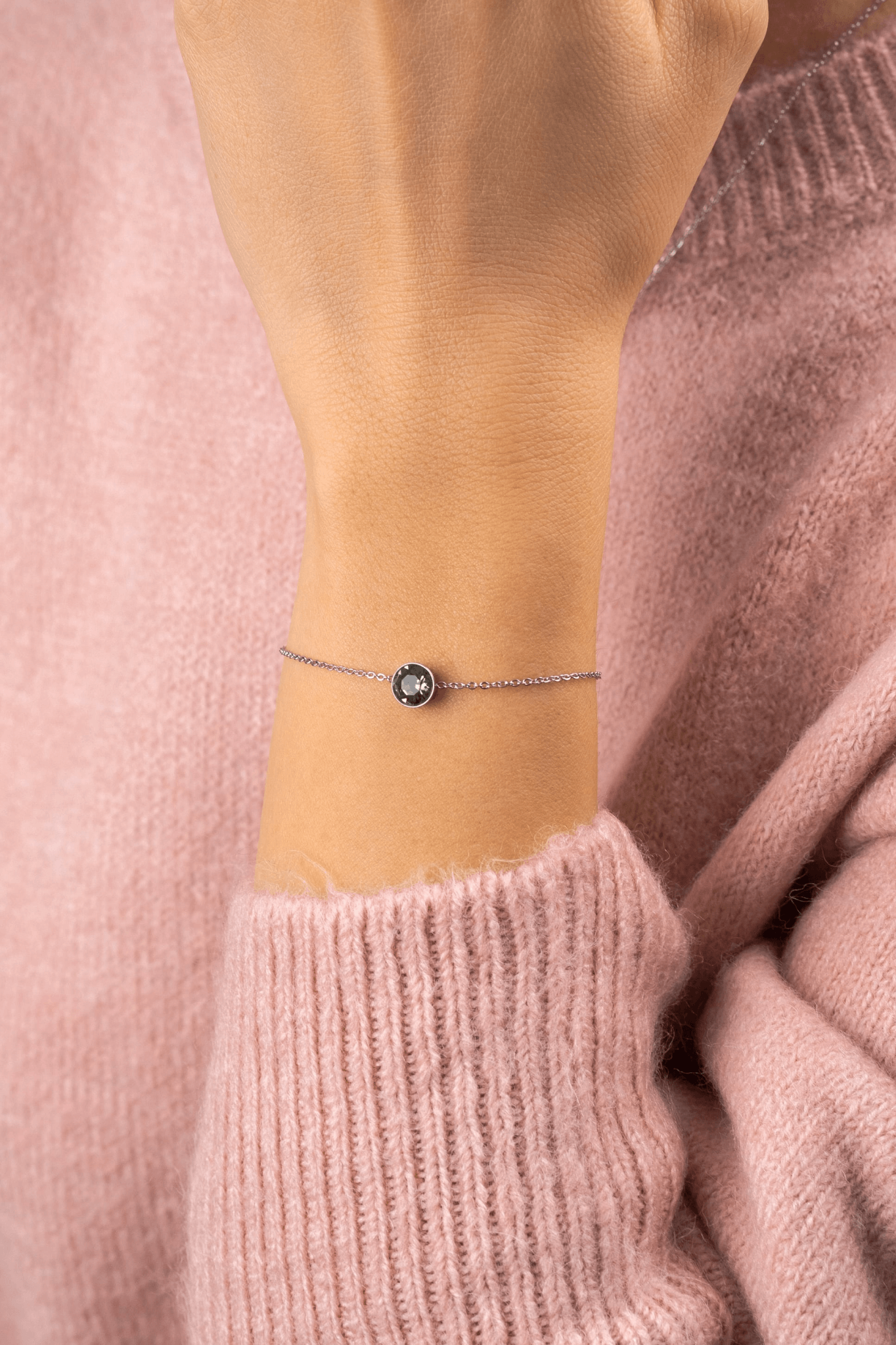 ONE CRYSTAL BRACELET SILVER