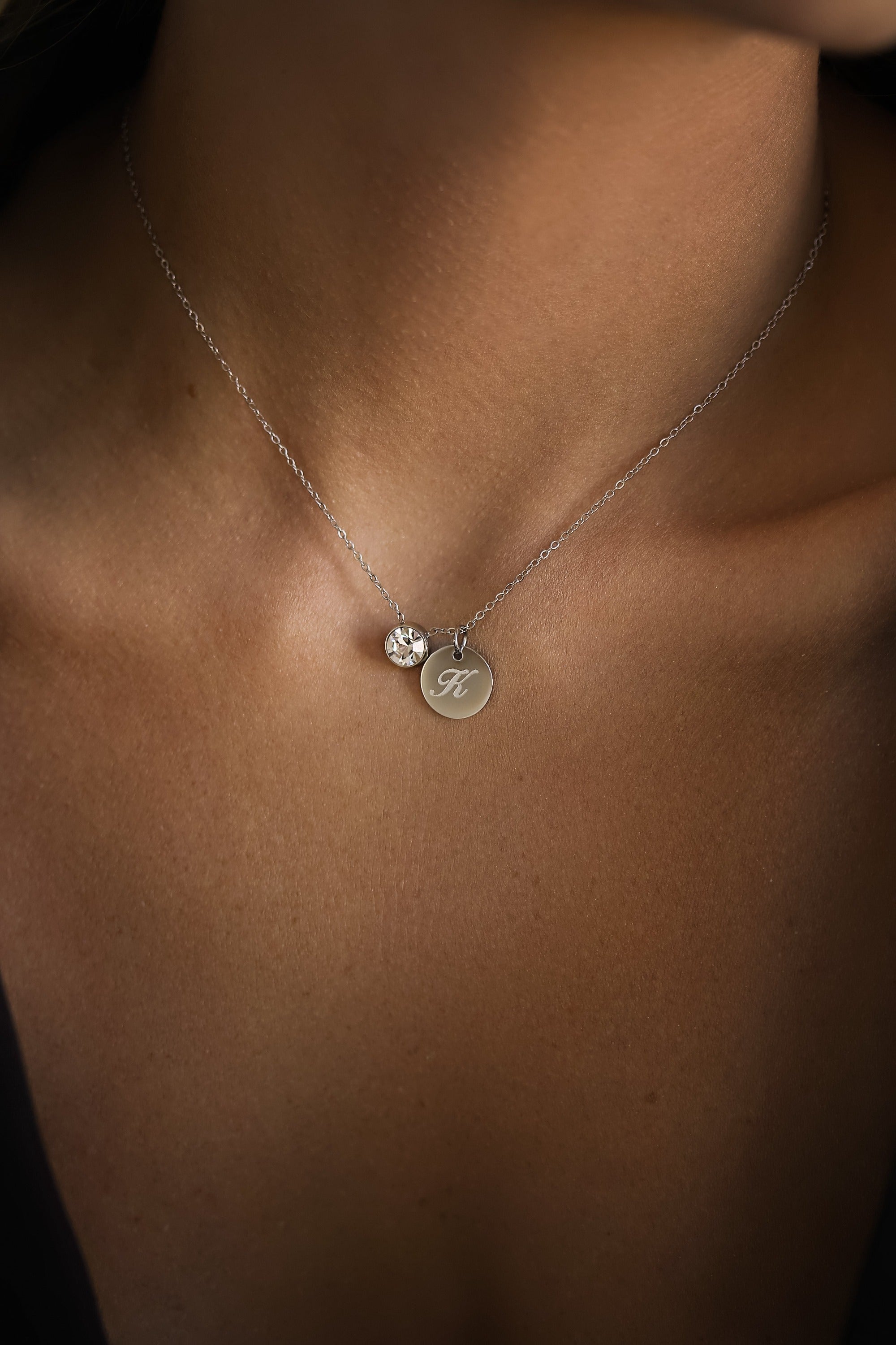 ENGRAVED NECKLACE EVA SILVER