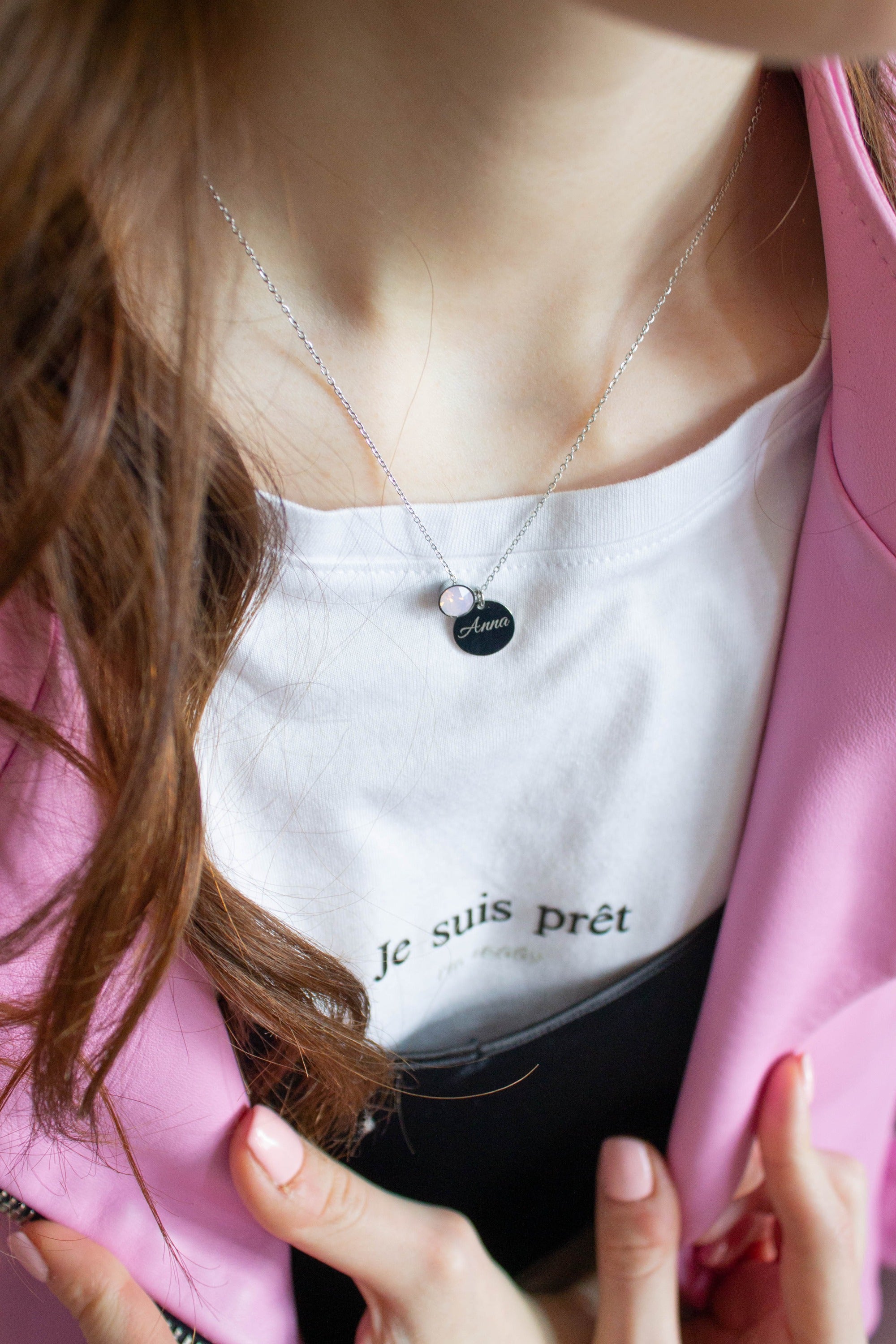 ENGRAVED NECKLACE EVA SILVER