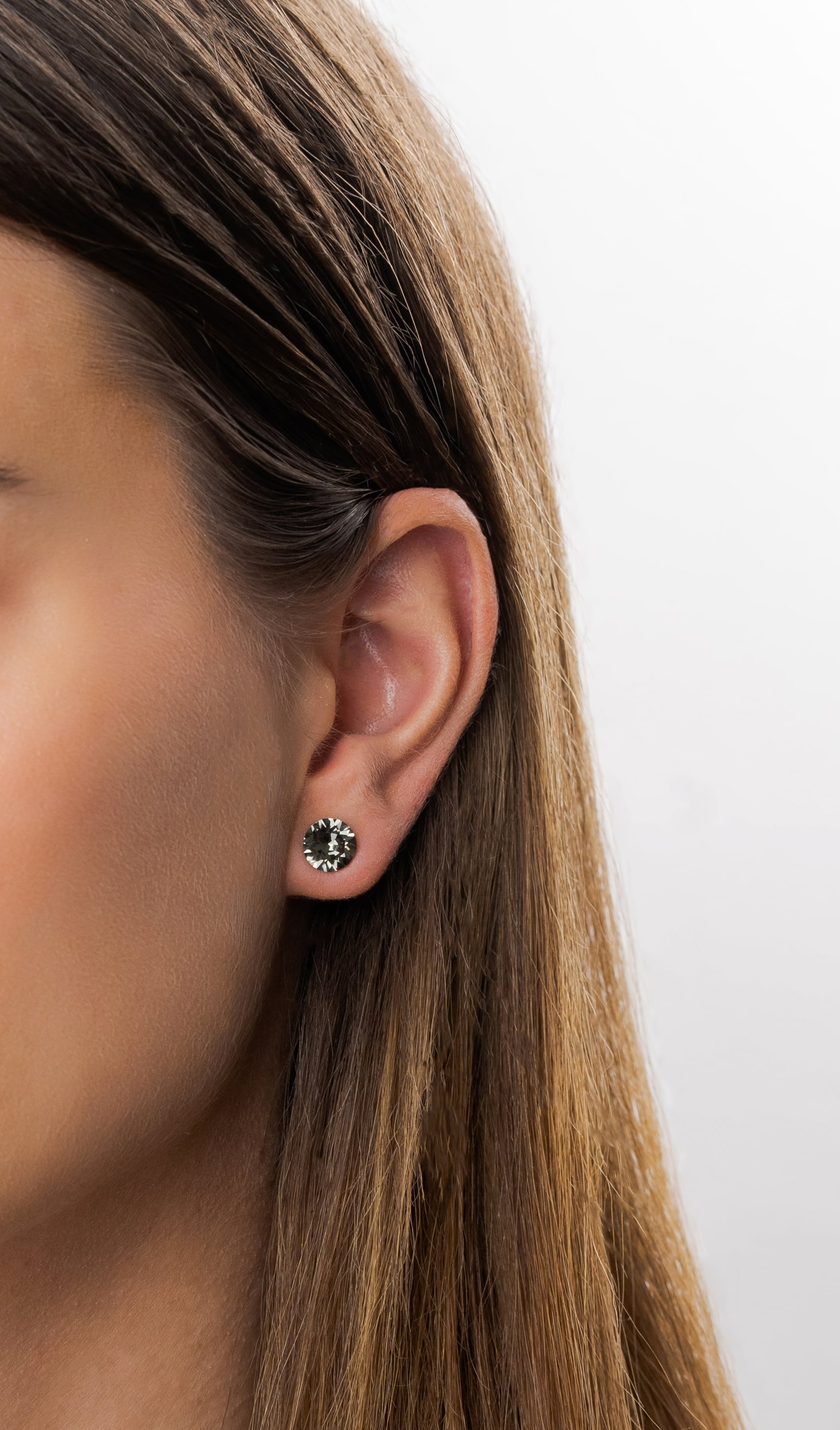 SW Crystal Stud Earrings