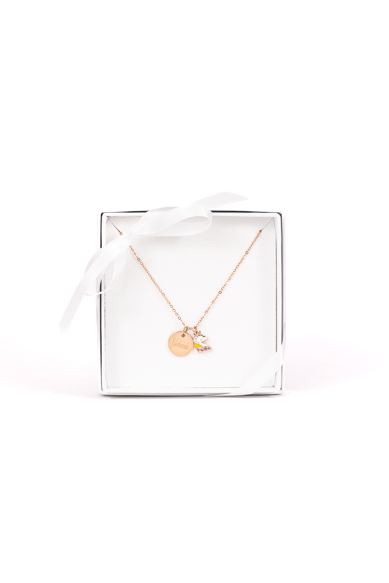 Pony necklace engraved