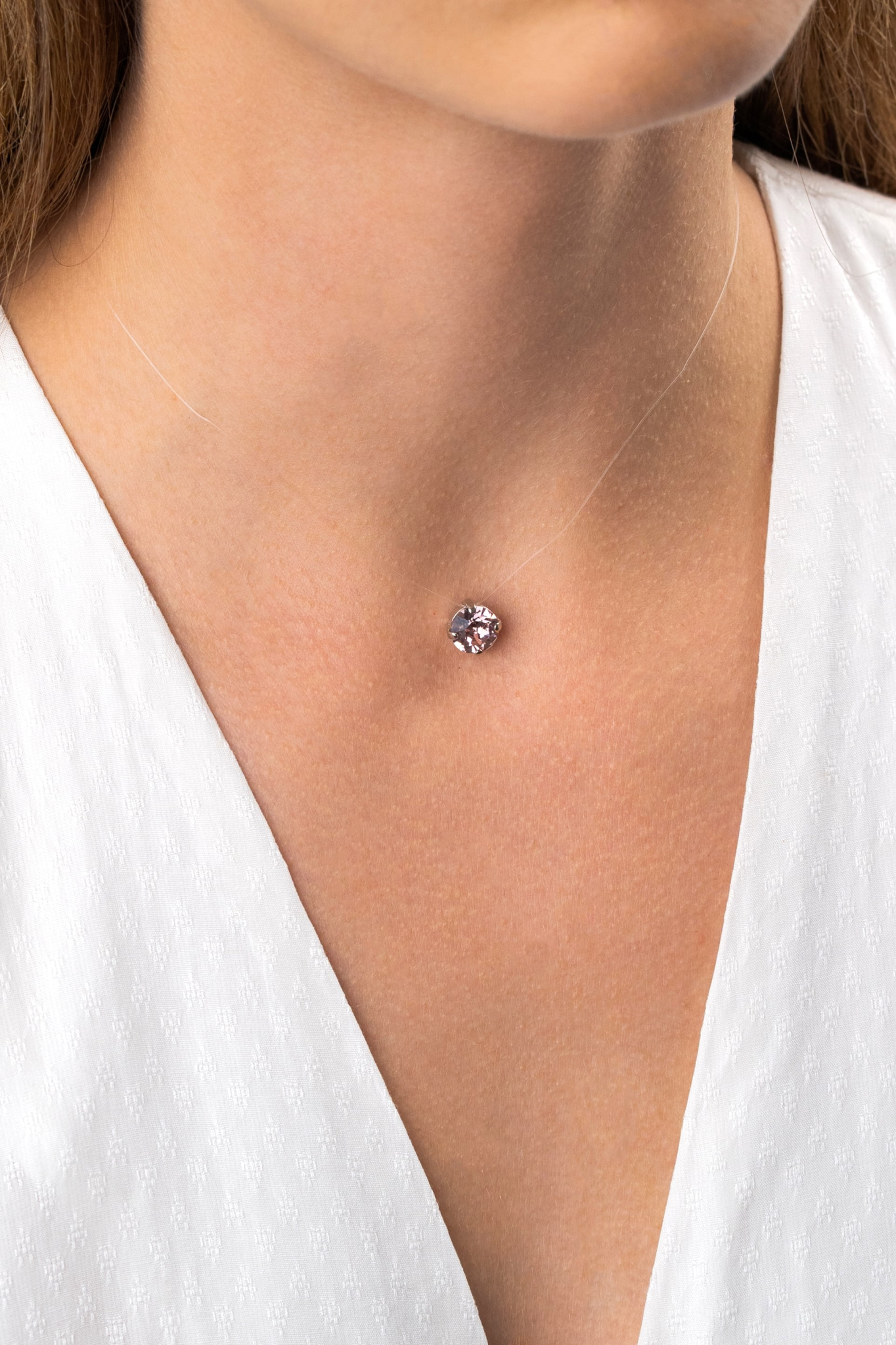 INVISIBLE NECKLACE SILVER