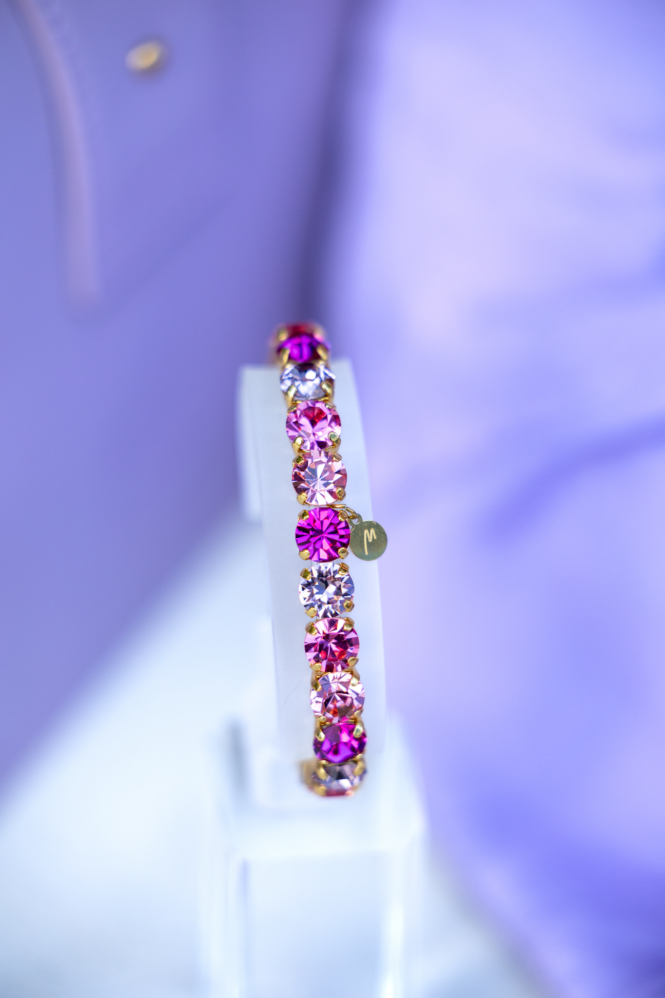 Rose crystal bracelet