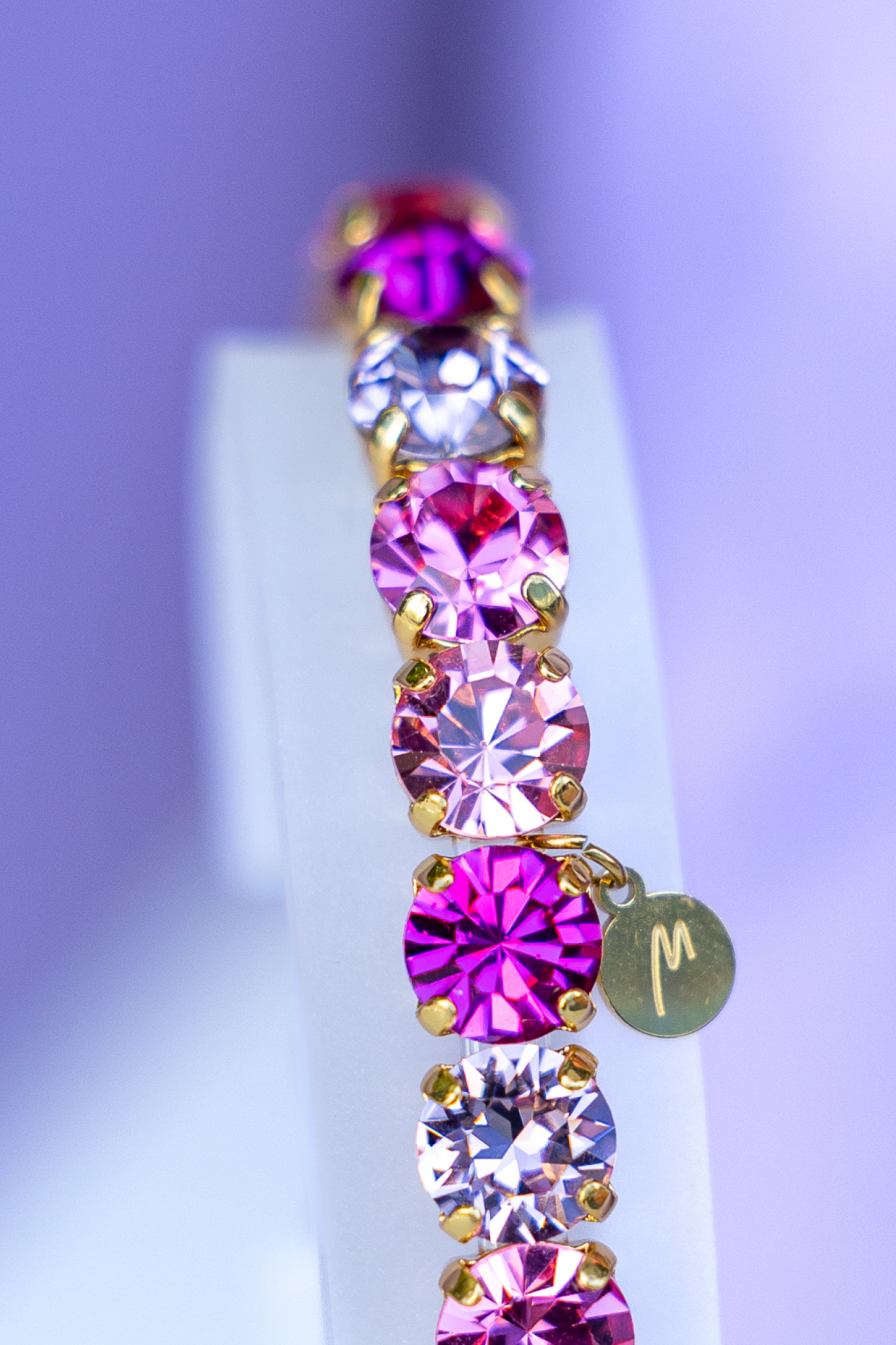 Rose crystal bracelet