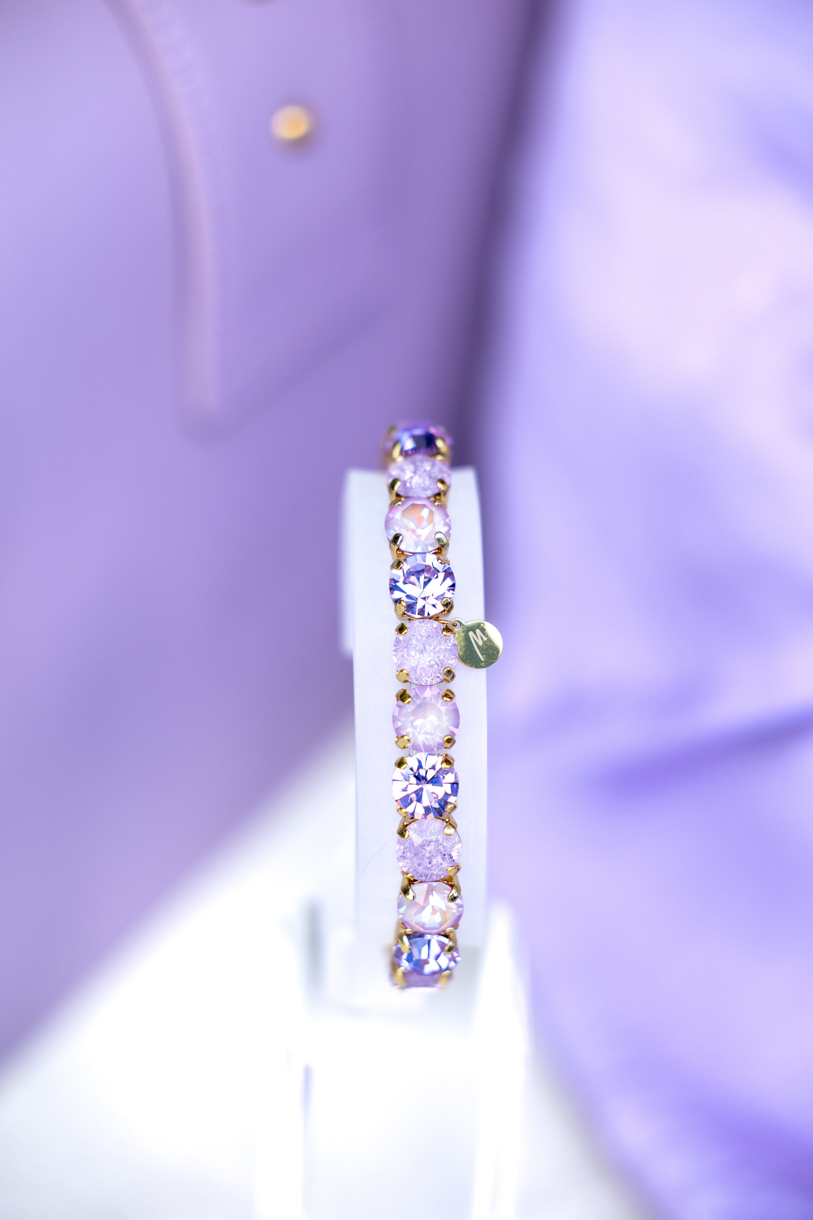 SQUARE CRYSTAL ELASTIC BRACELET