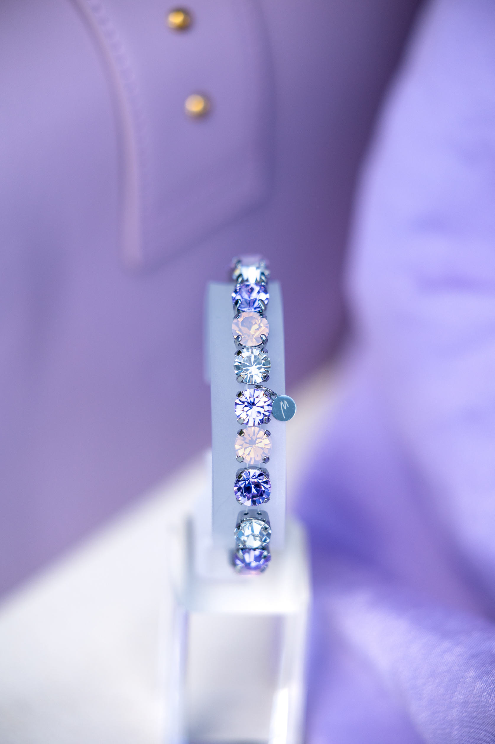 SQUARE CRYSTAL ELASTIC BRACELET