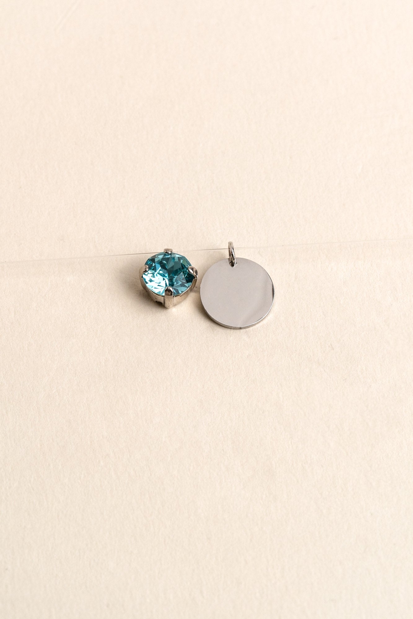 INVISIBLE NECKLACE WITH ENGRAVING SILVER