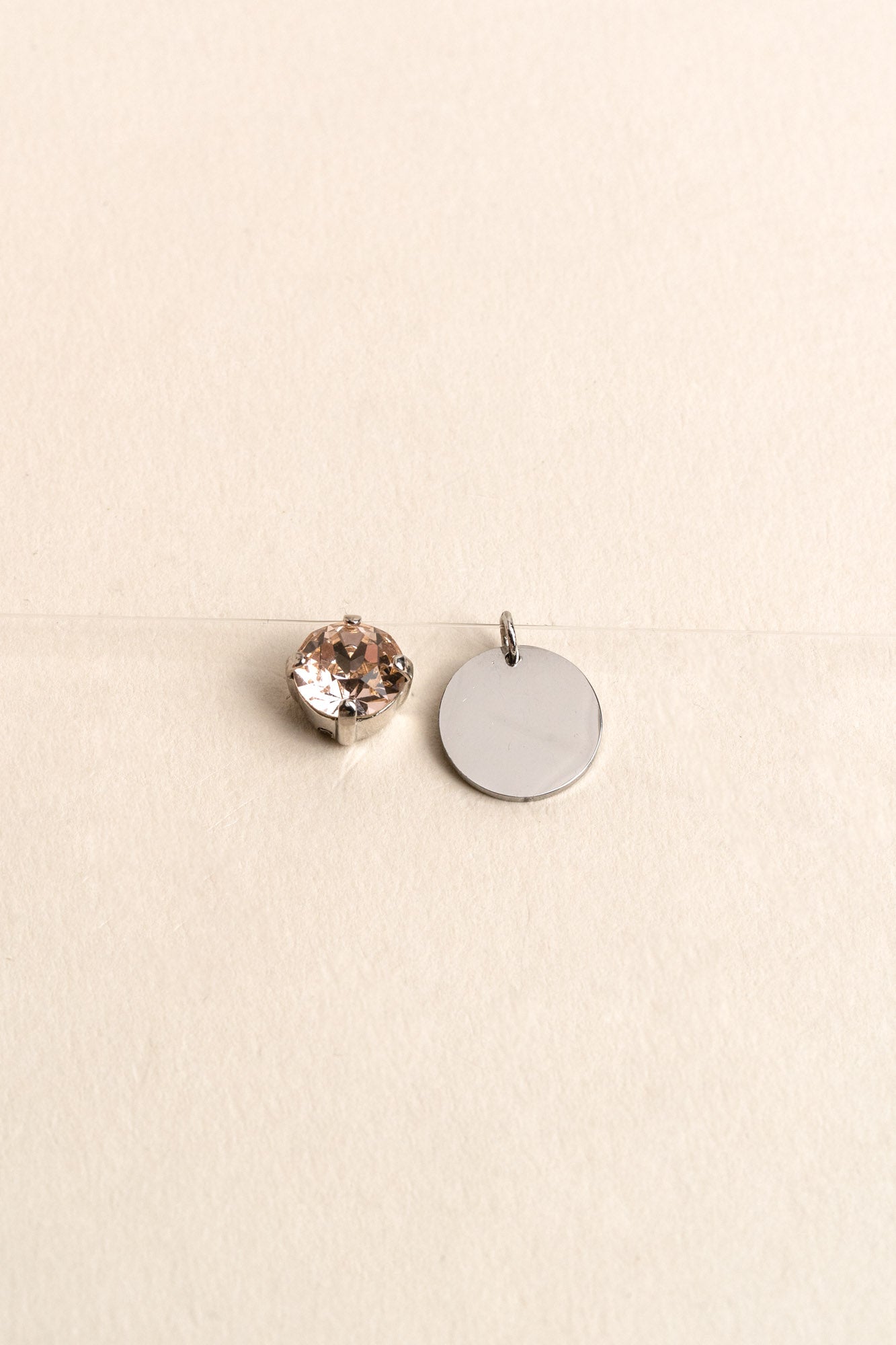 INVISIBLE NECKLACE WITH ENGRAVING SILVER