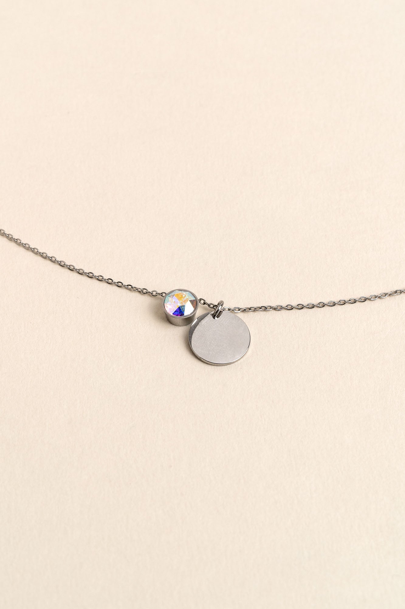 ENGRAVED NECKLACE EVA SILVER