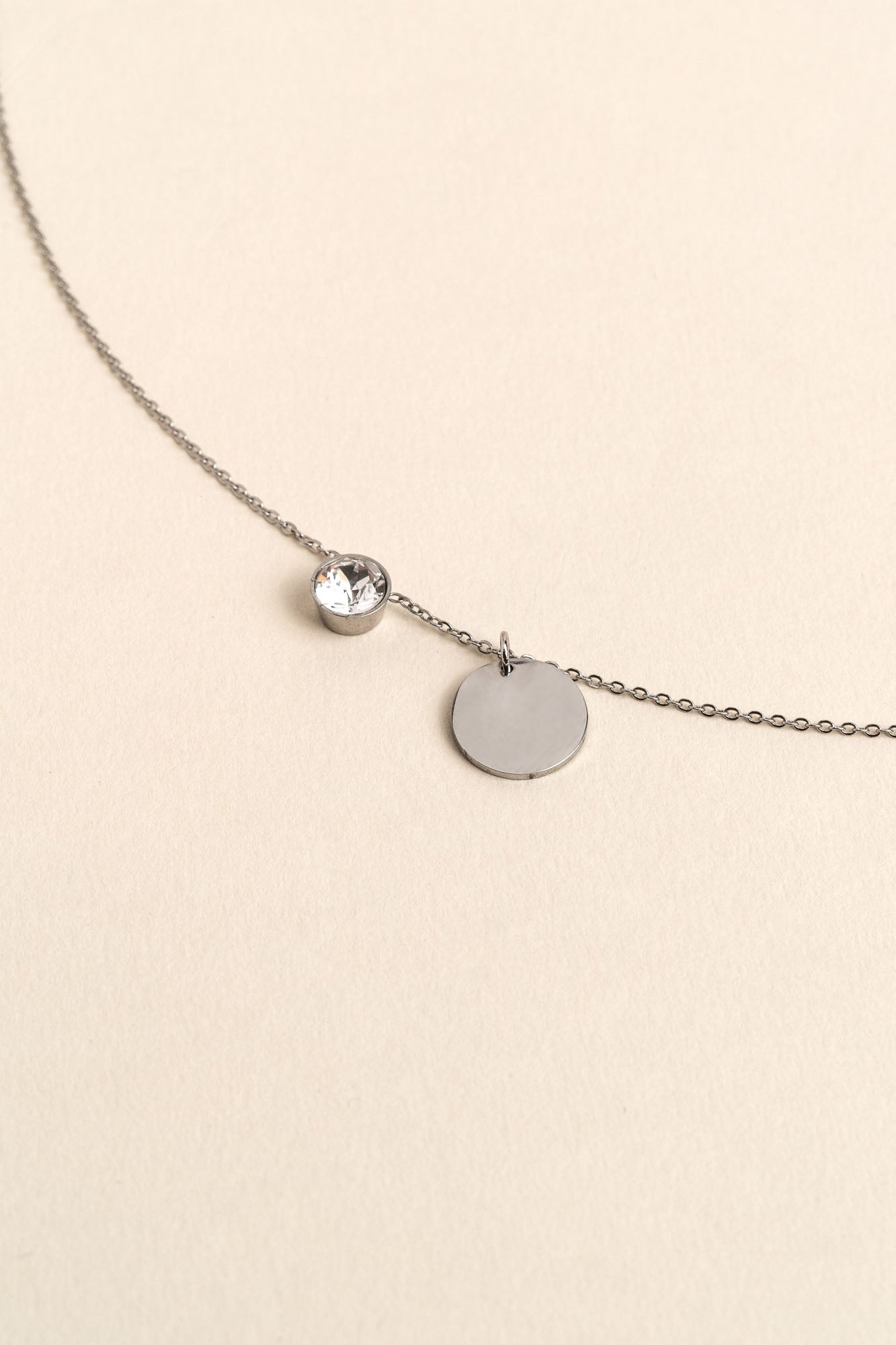 ENGRAVED NECKLACE EVA SILVER