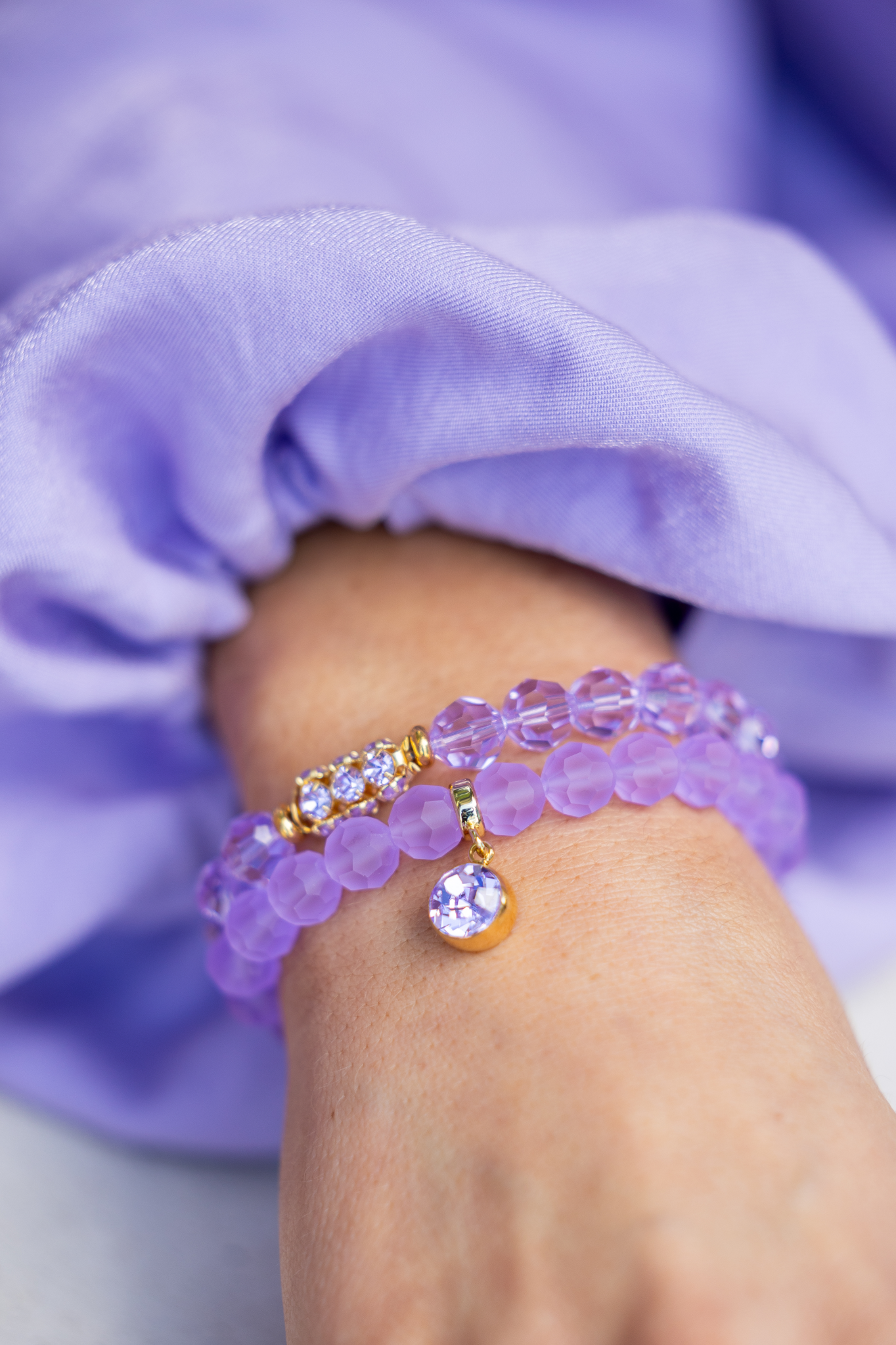 elastic lilac bracelet 2