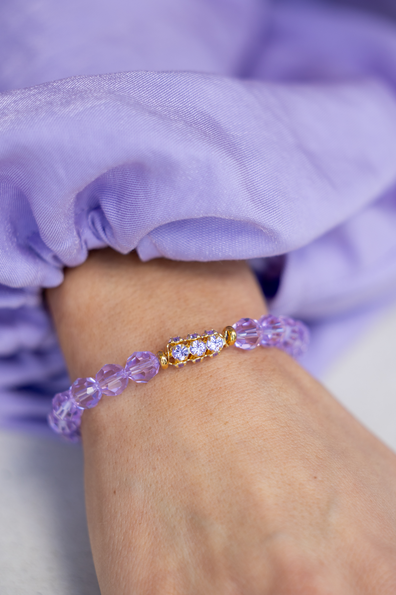 elastic lilac bracelet 2