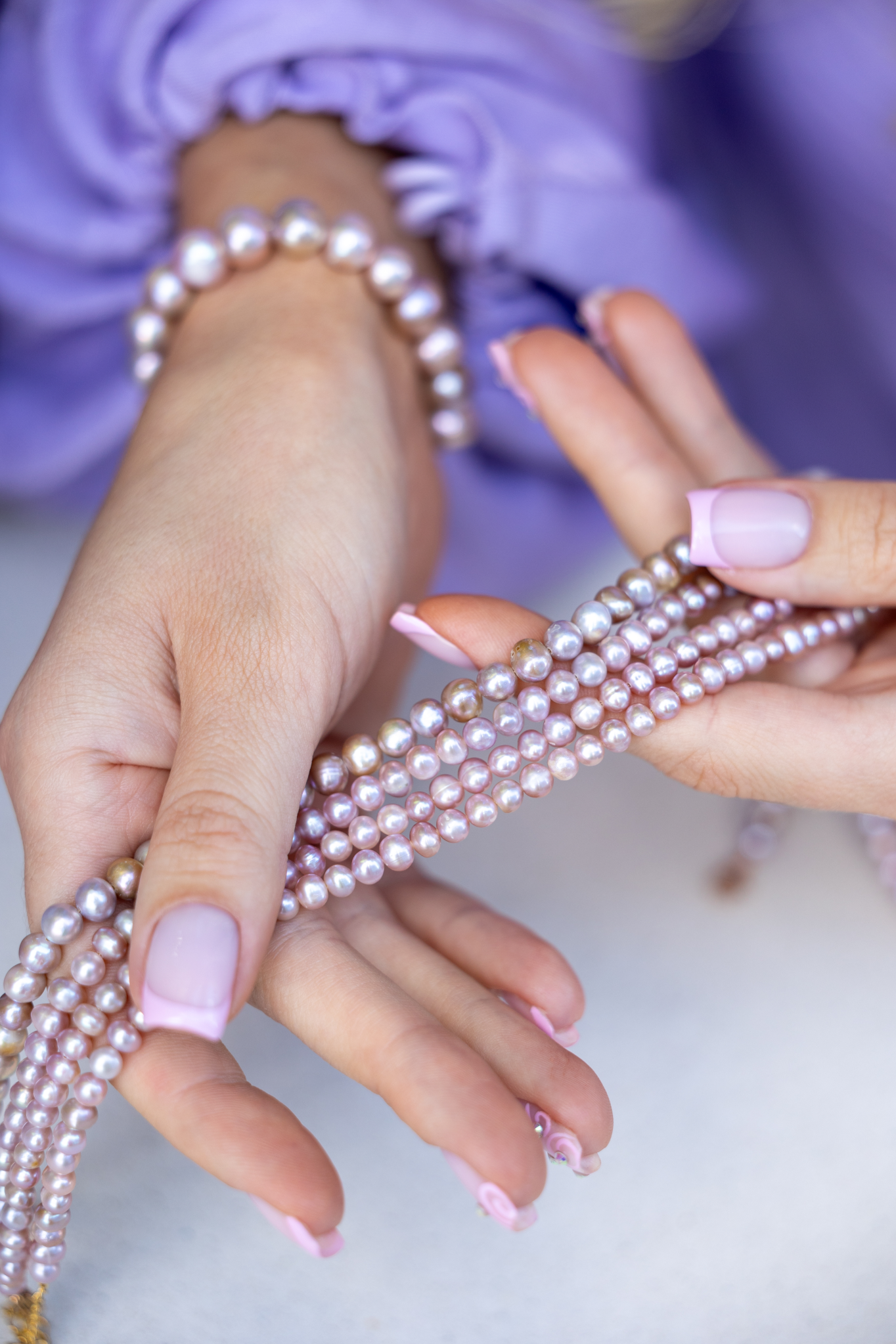 elastic pearl bracelet