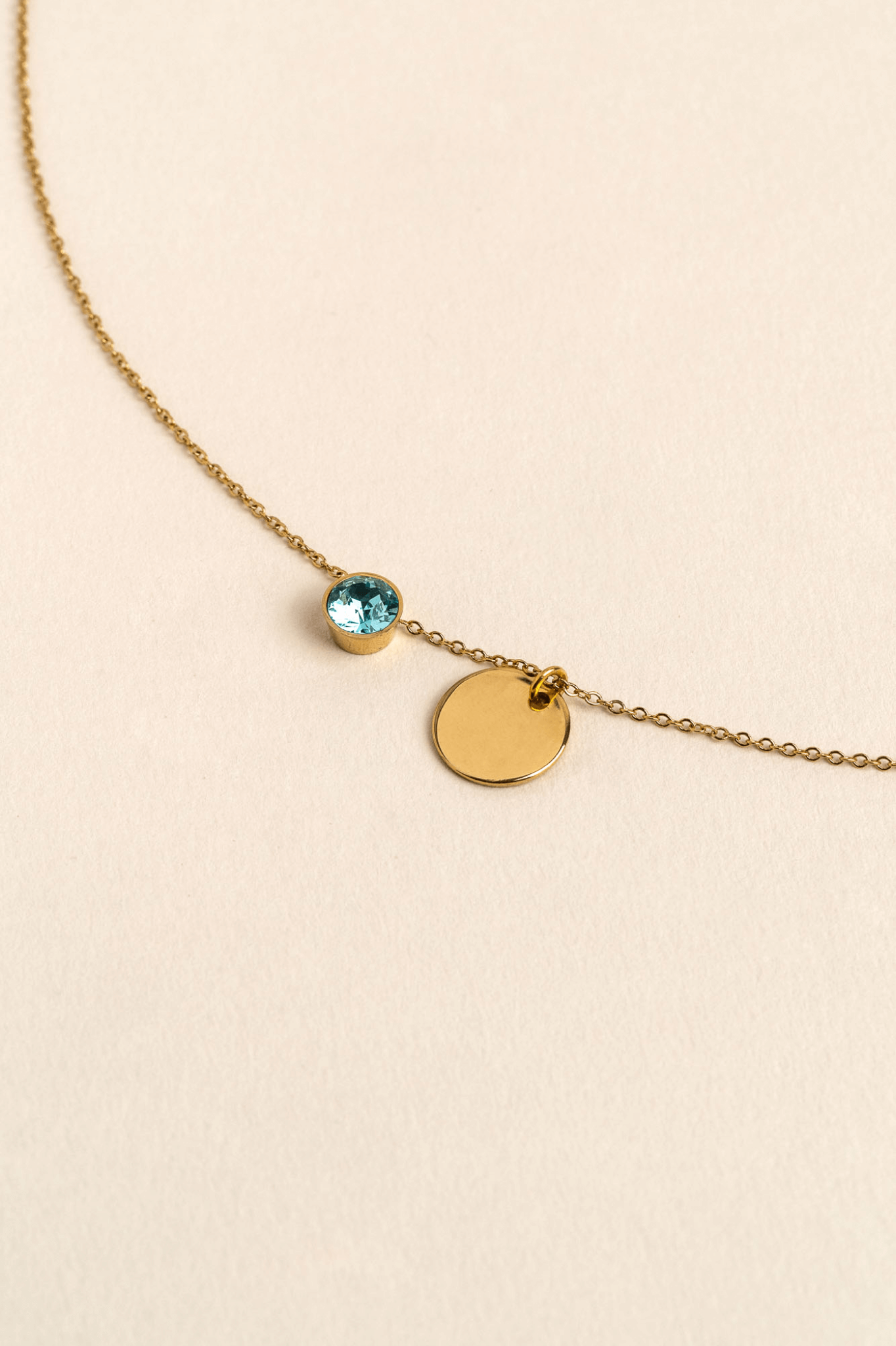ENGRAVED NECKLACE EVA GOLD