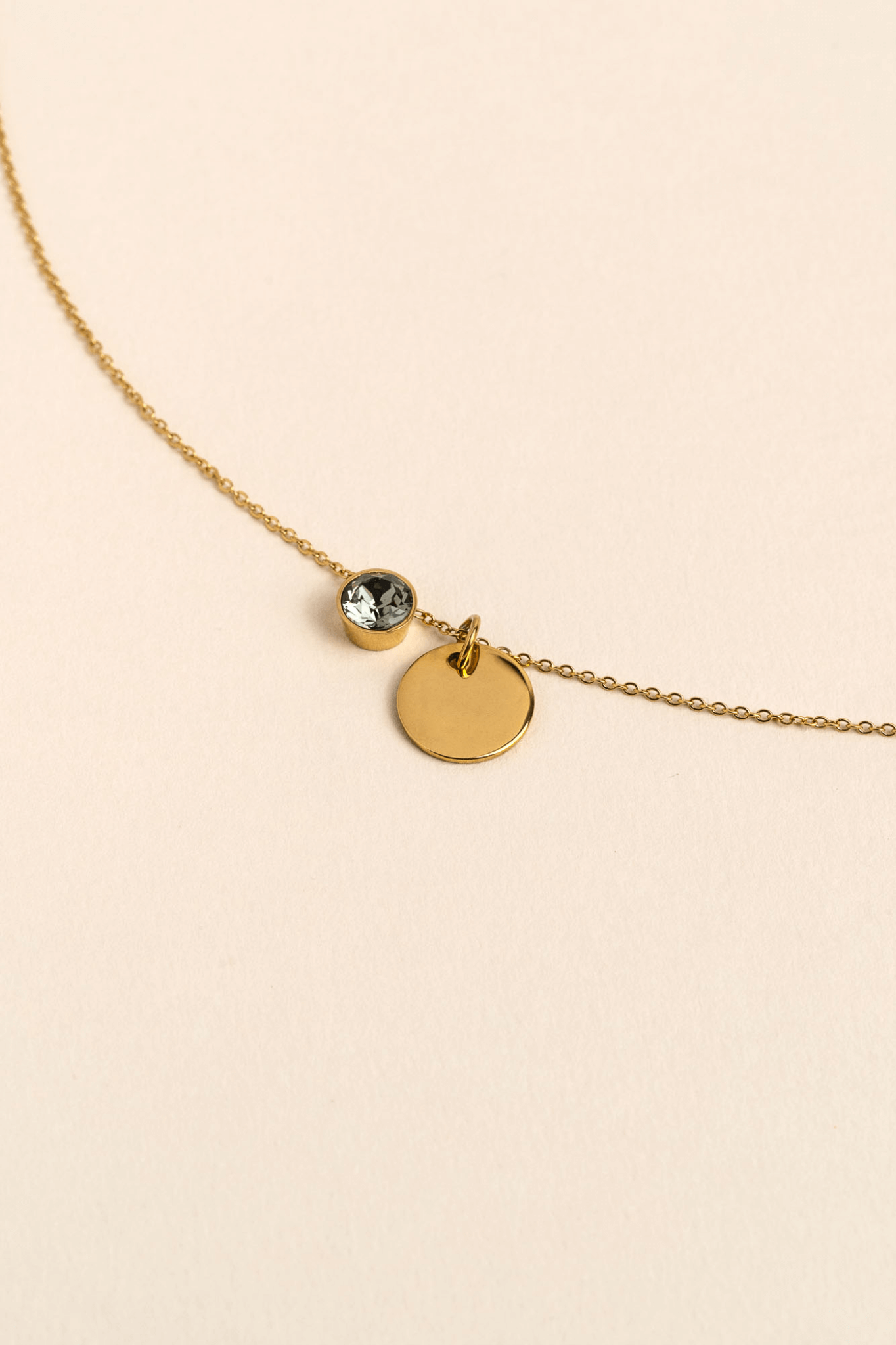 ENGRAVED NECKLACE EVA GOLD