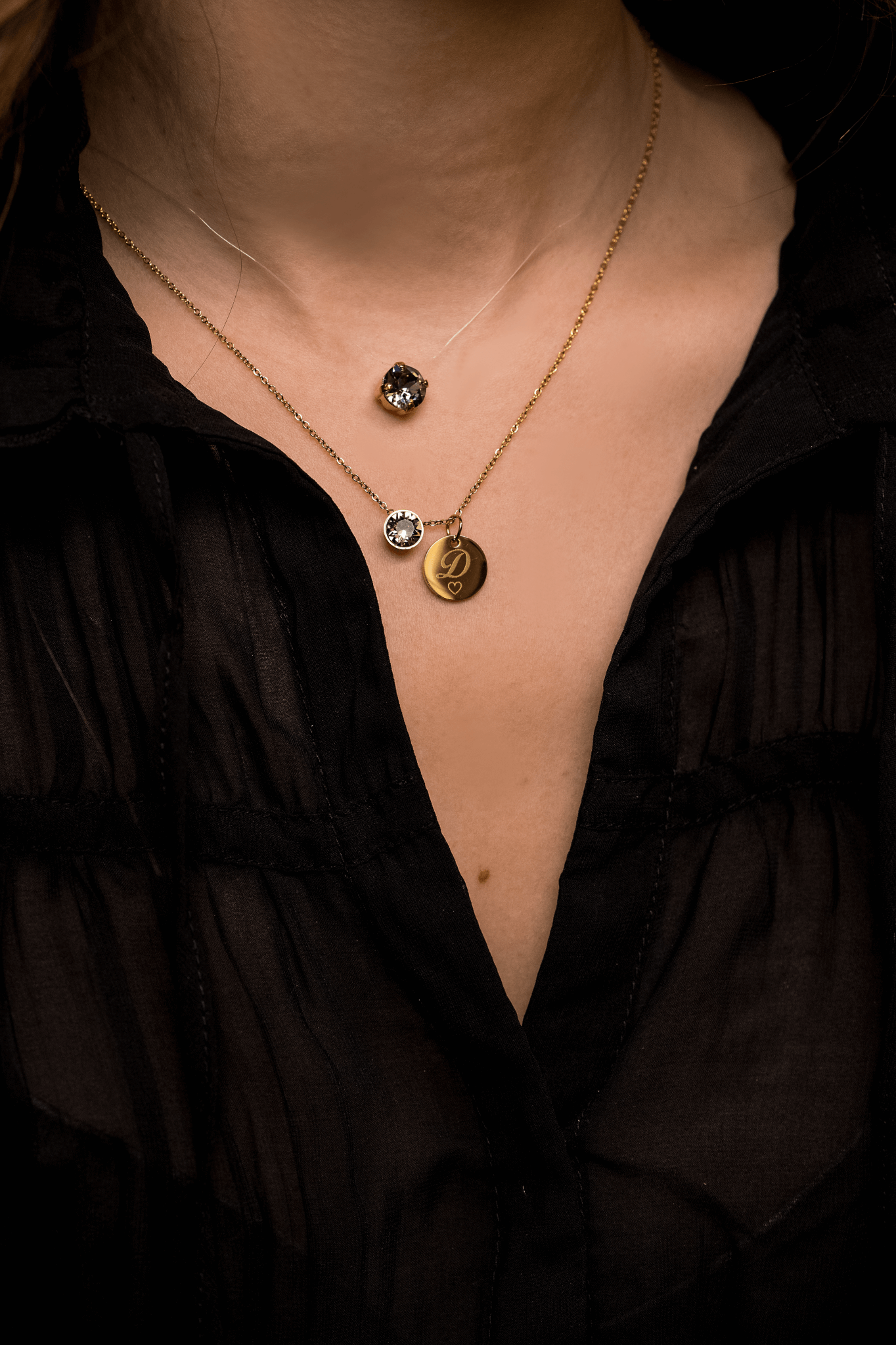 ENGRAVED NECKLACE EVA GOLD