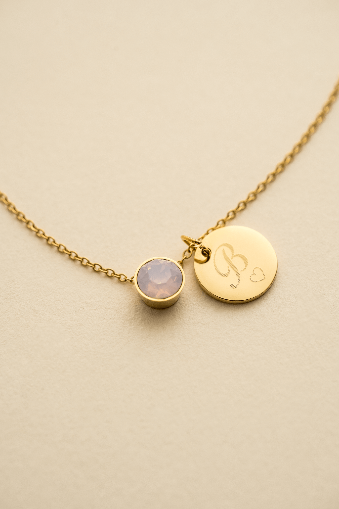 ENGRAVED NECKLACE EVA GOLD