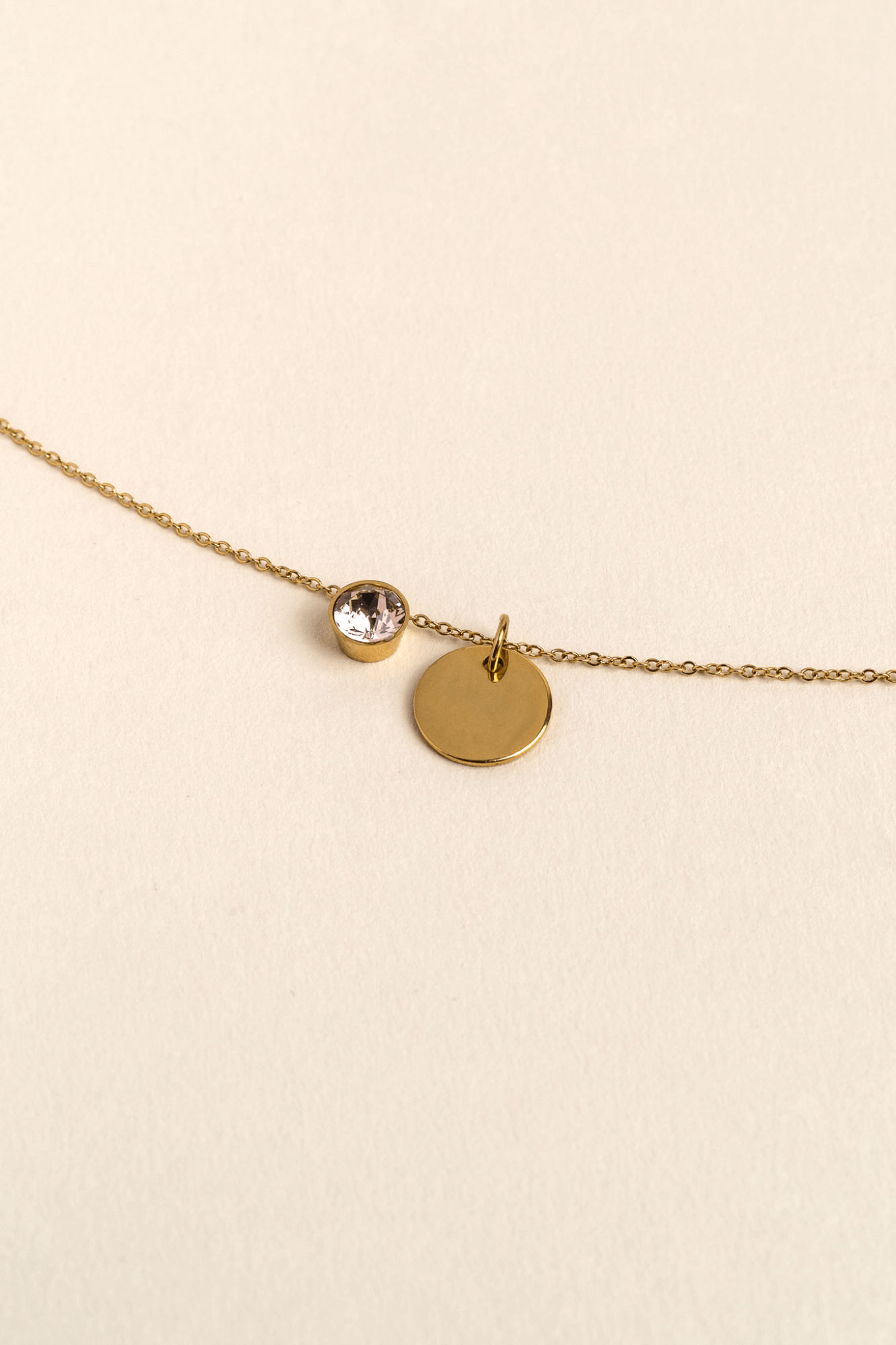 ENGRAVED NECKLACE EVA GOLD