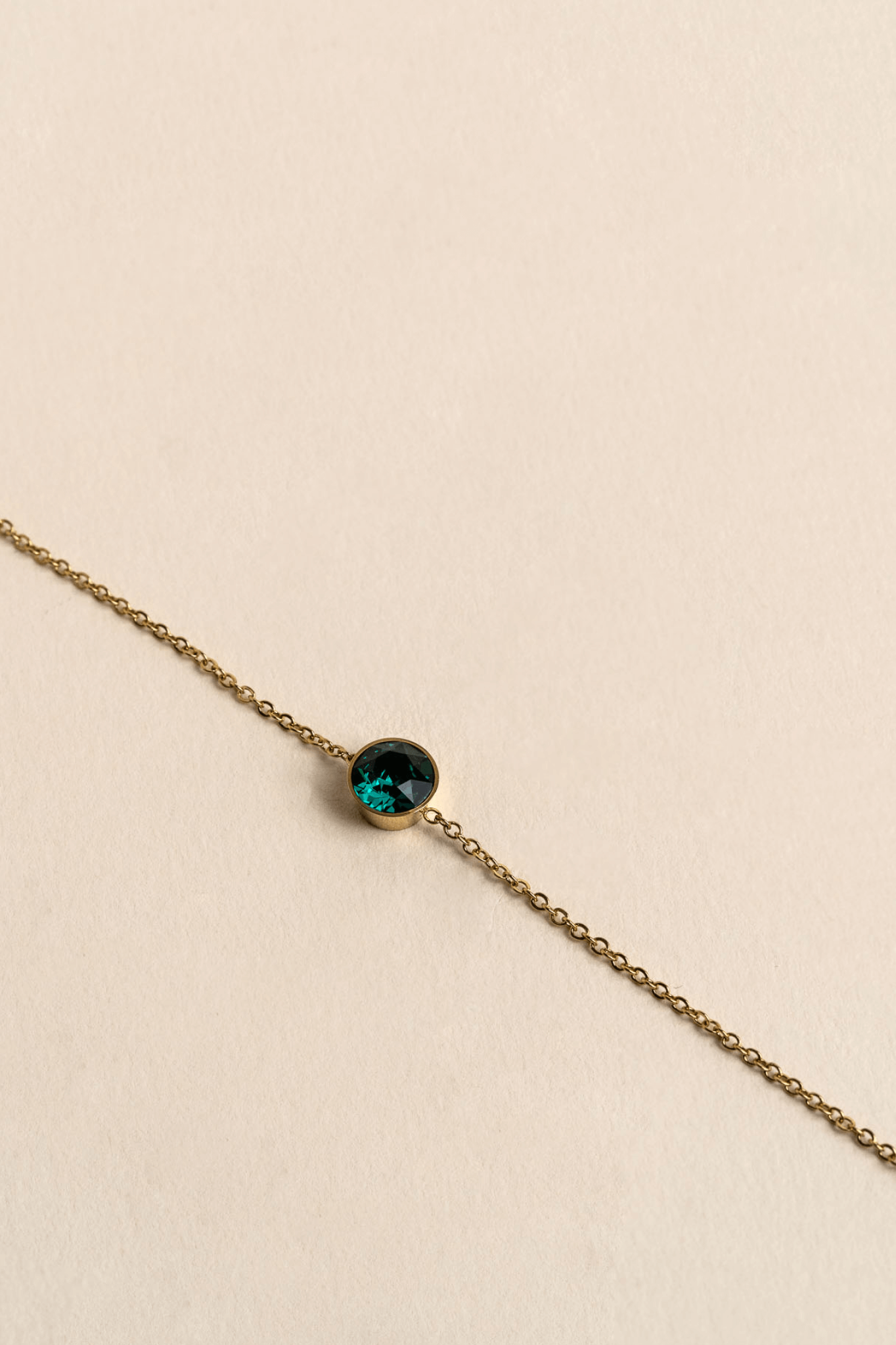 ONE CRYSTAL BRACELET GOLD