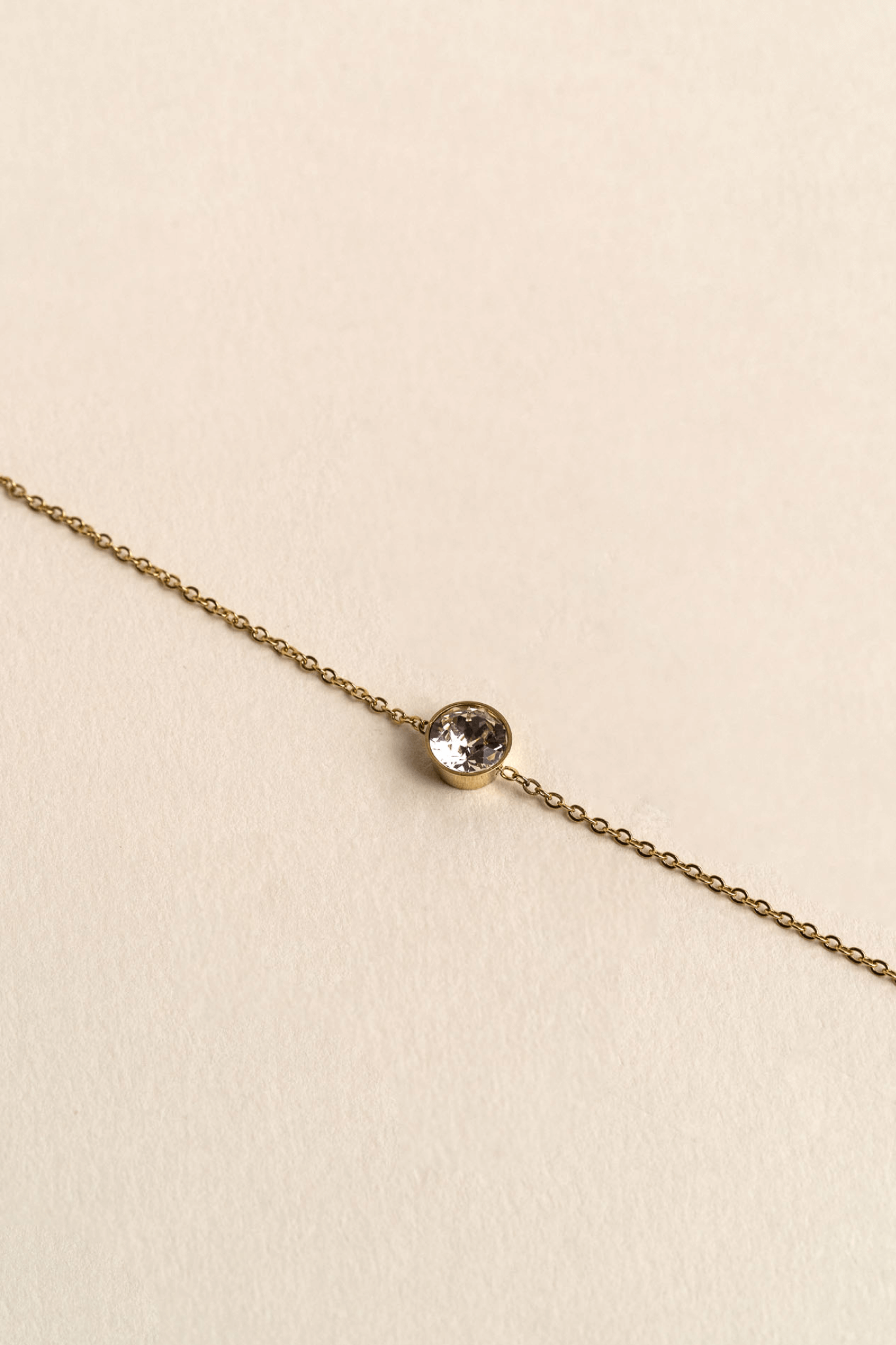 ONE CRYSTAL BRACELET GOLD