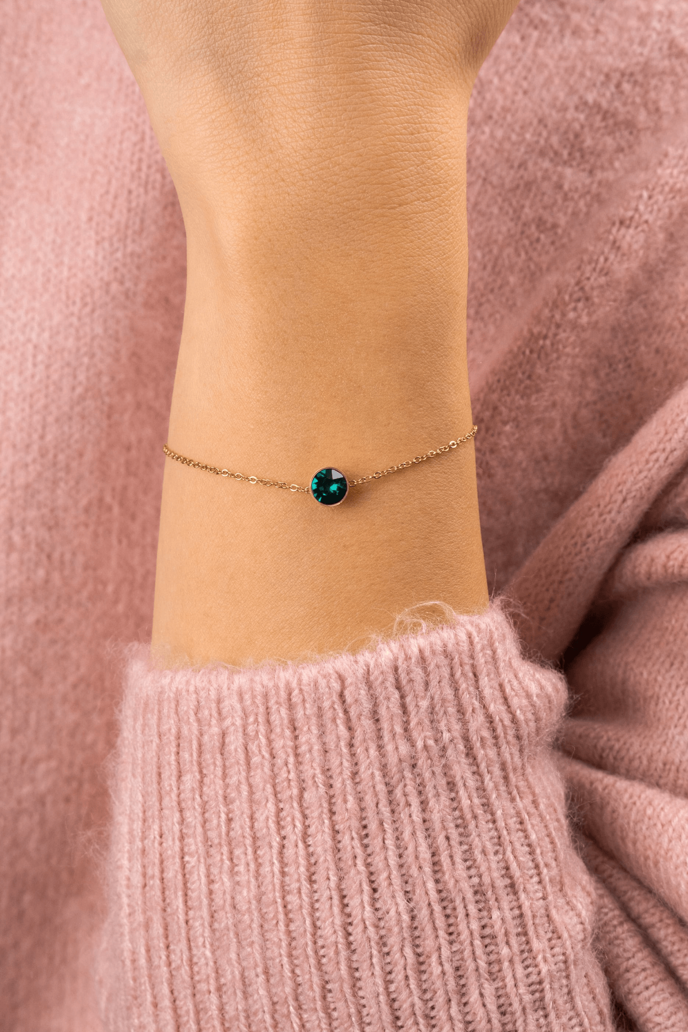 ONE CRYSTAL BRACELET GOLD