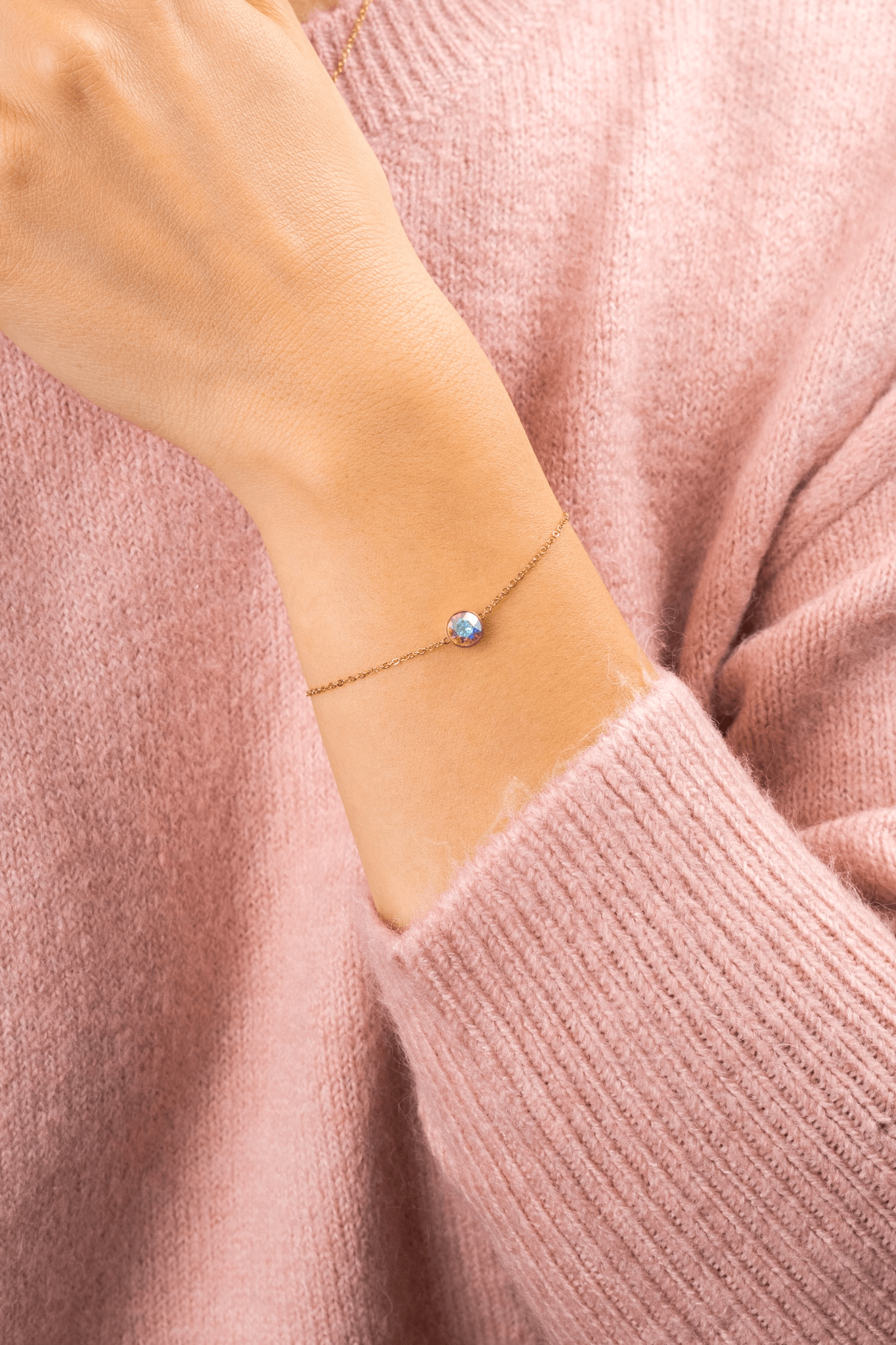 ONE CRYSTAL BRACELET GOLD