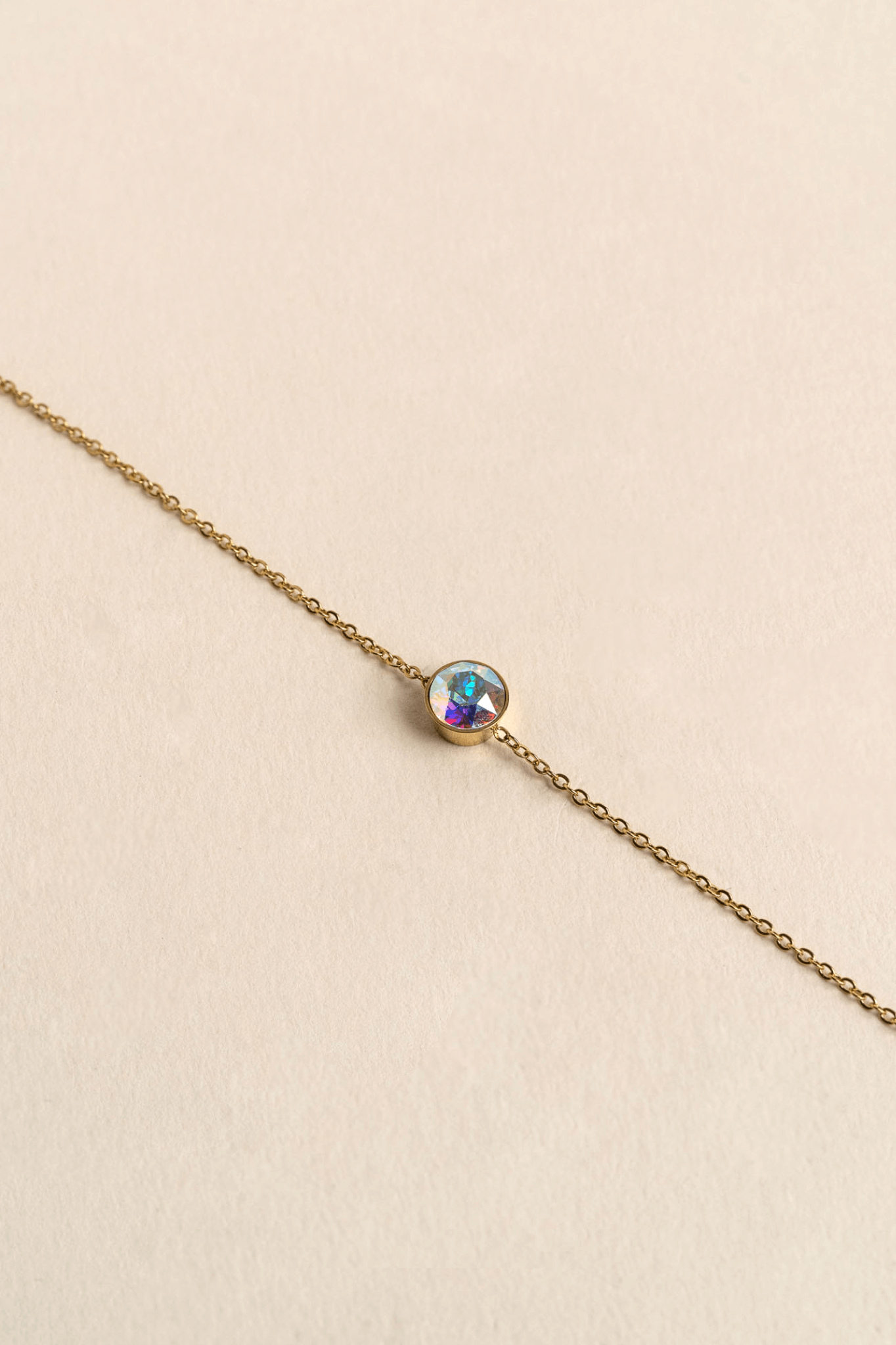 ONE CRYSTAL BRACELET GOLD
