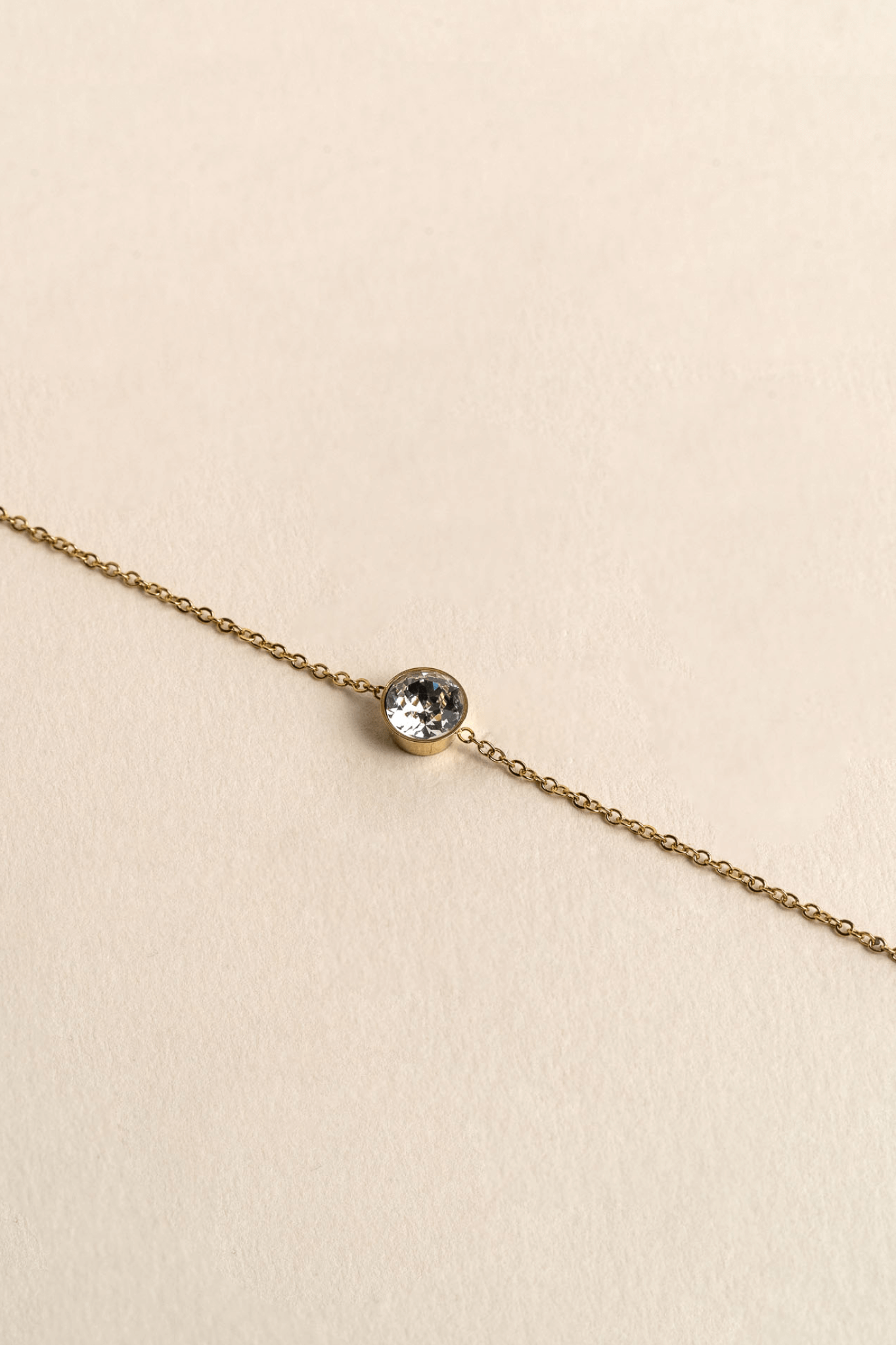 ONE CRYSTAL BRACELET GOLD