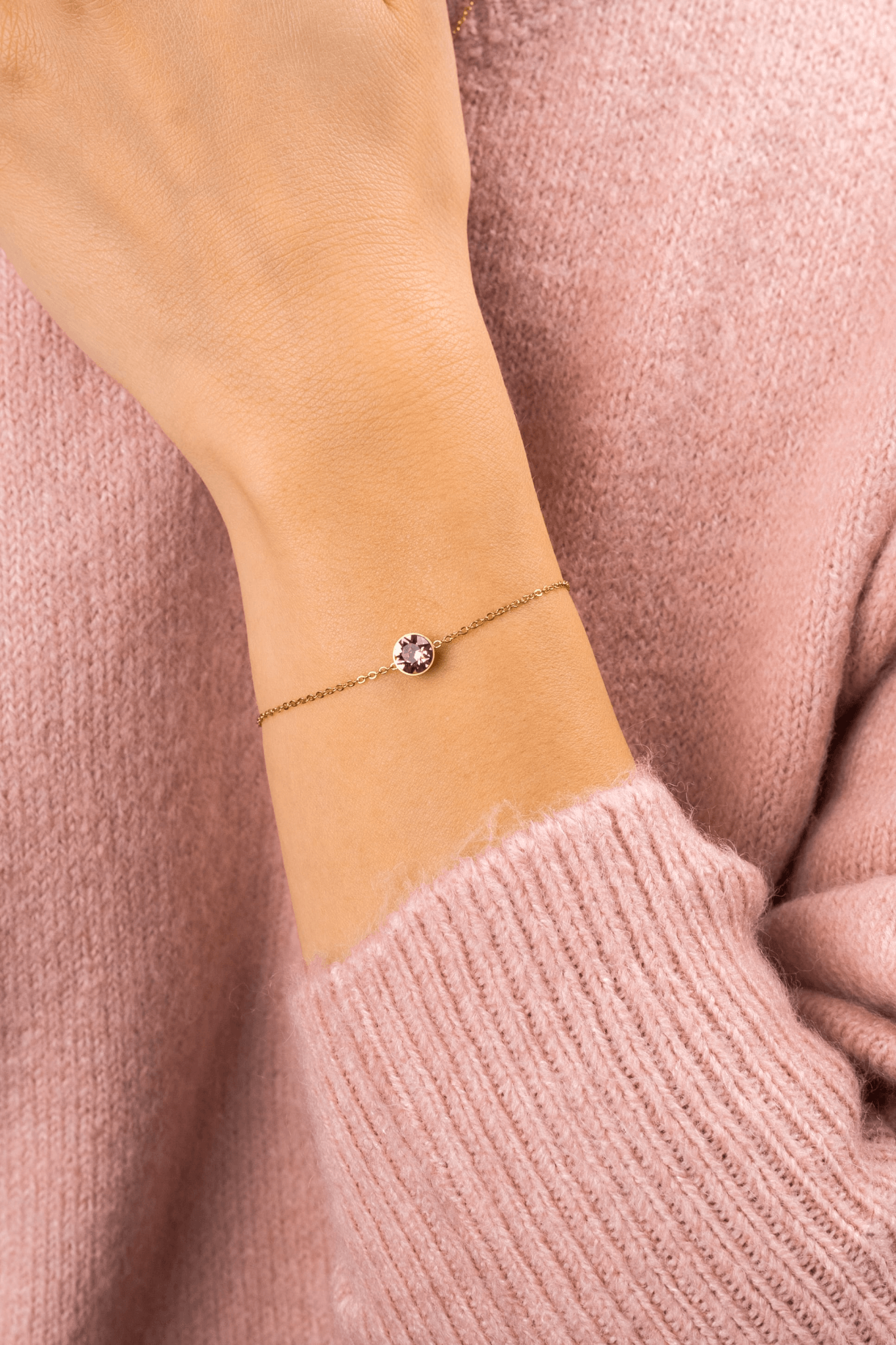 ONE CRYSTAL BRACELET GOLD