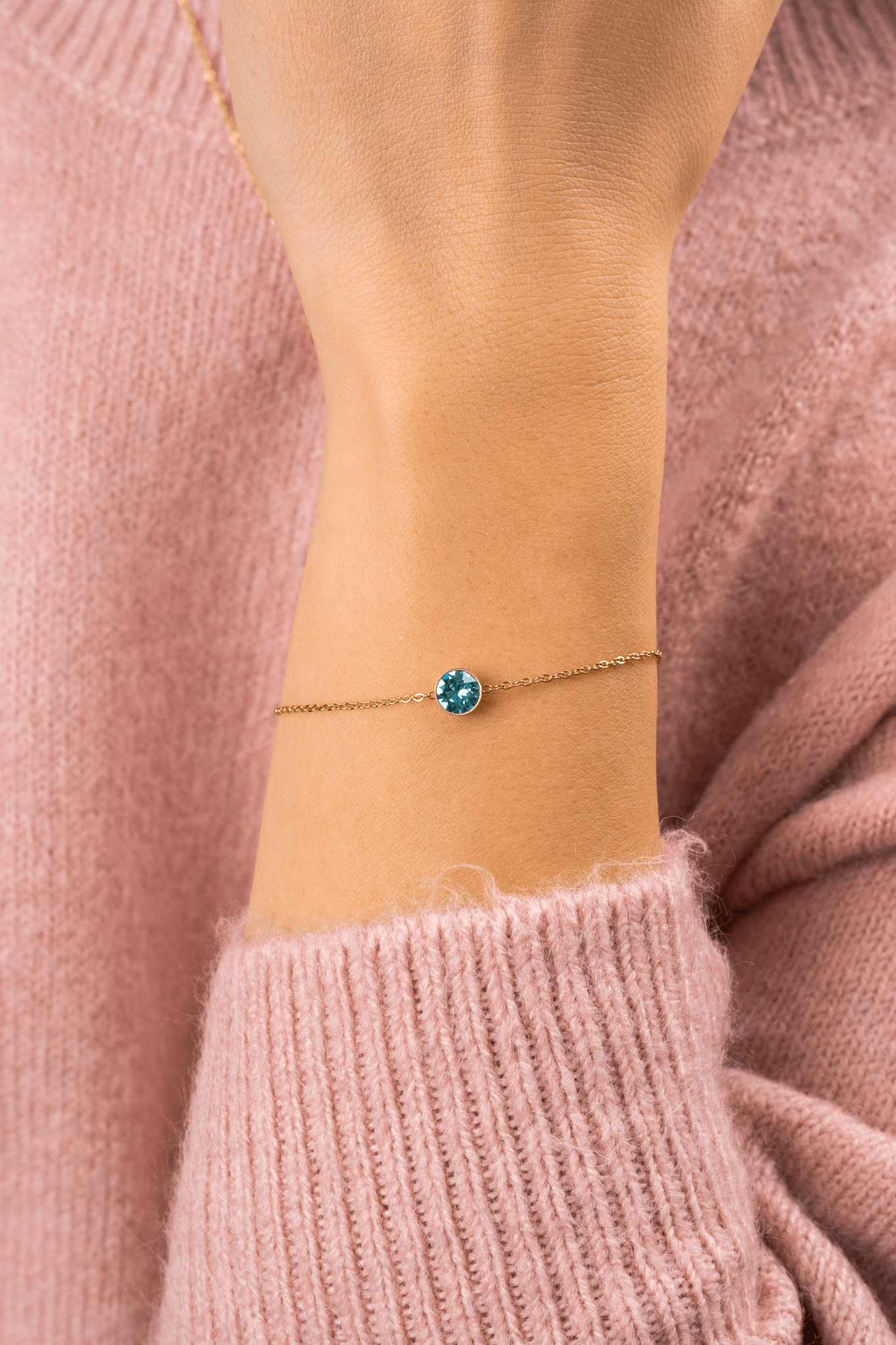 ONE CRYSTAL BRACELET GOLD