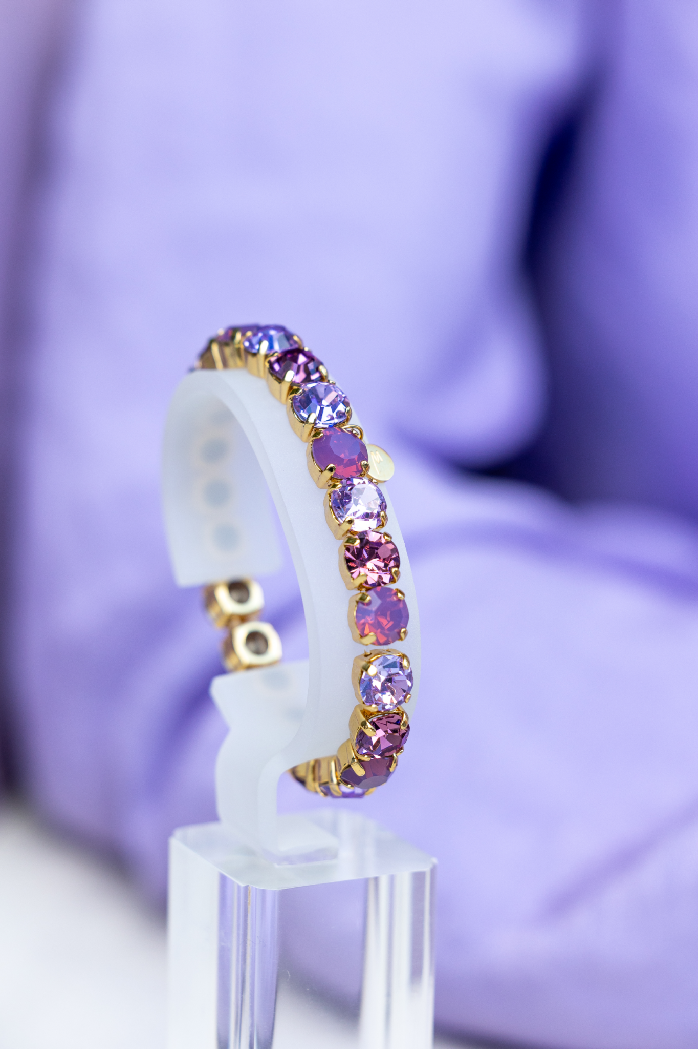 SQUARE CRYSTAL ELASTIC BRACELET