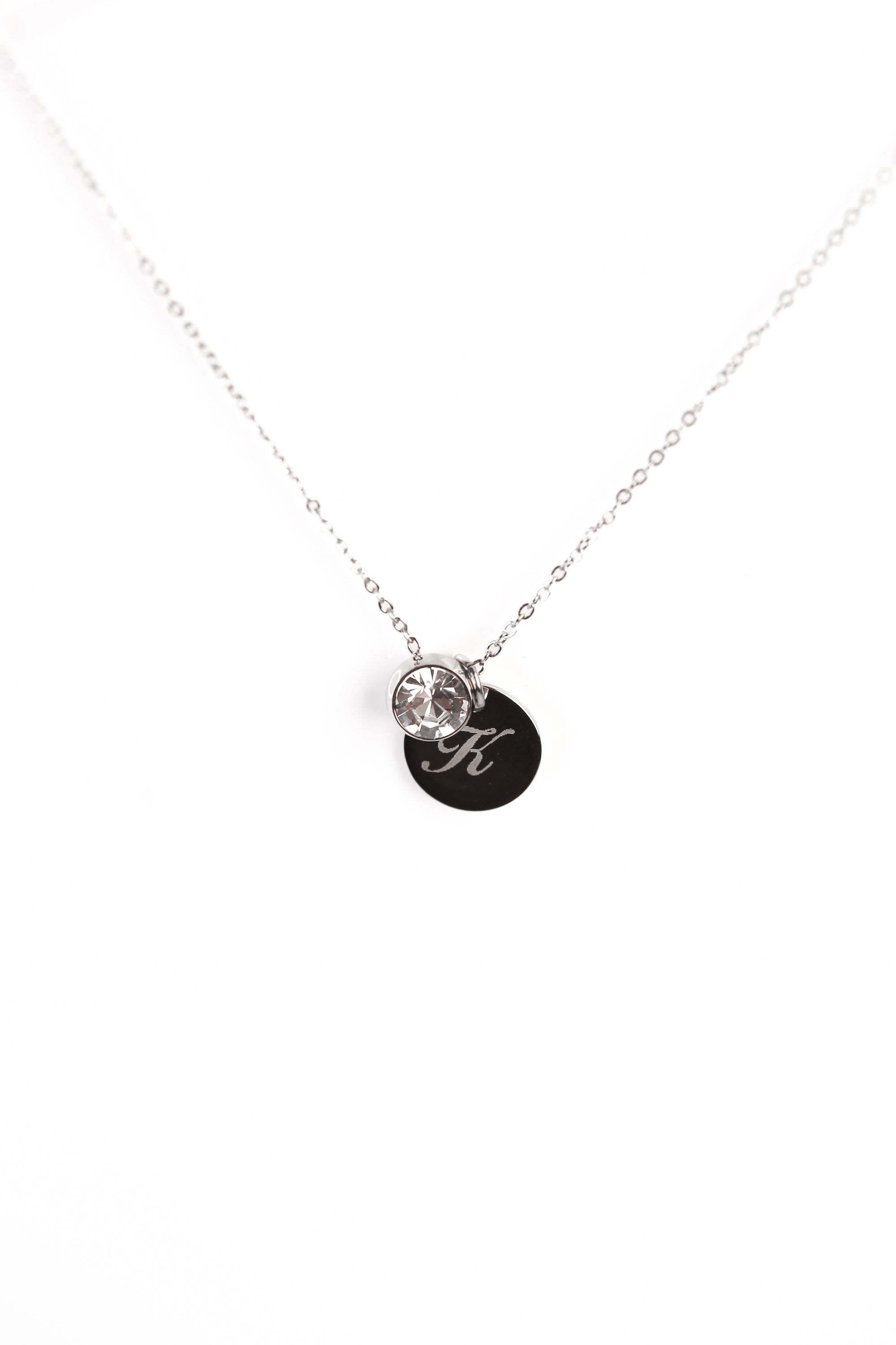 ENGRAVED NECKLACE EVA SILVER